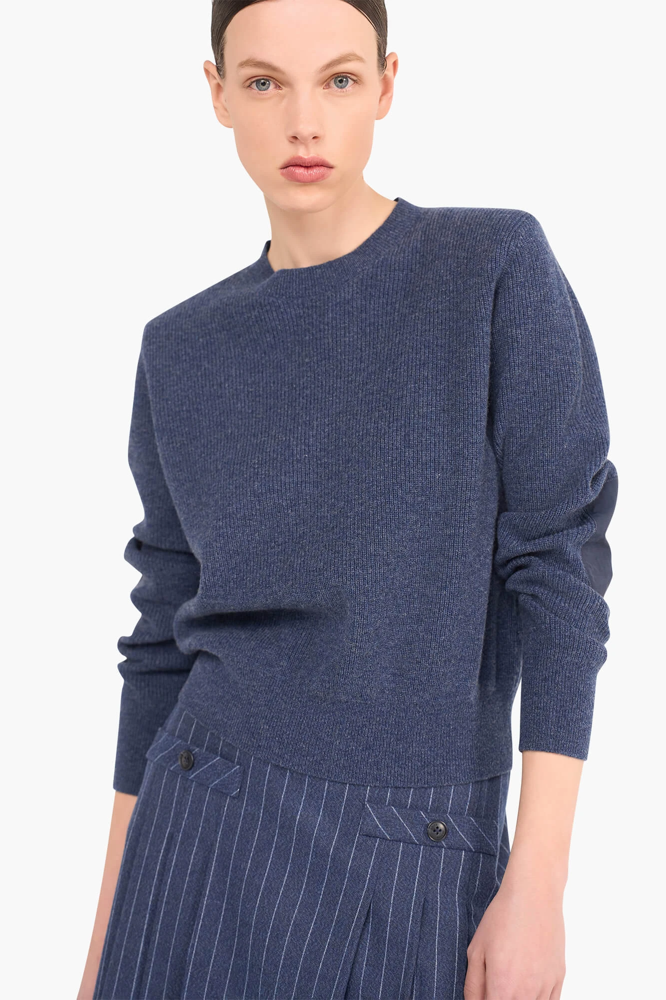 Cashmere trui dames blauw barron janice