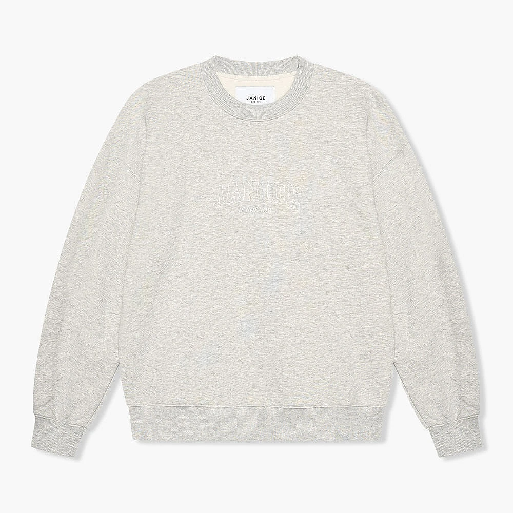 Grijs Katoenen Logo Sweater Andy
