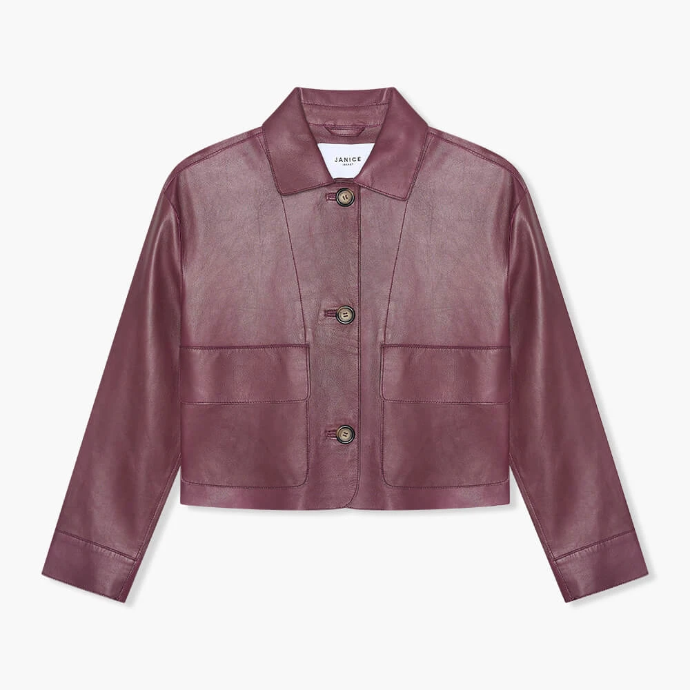 Leren Dames Jack Burgundy