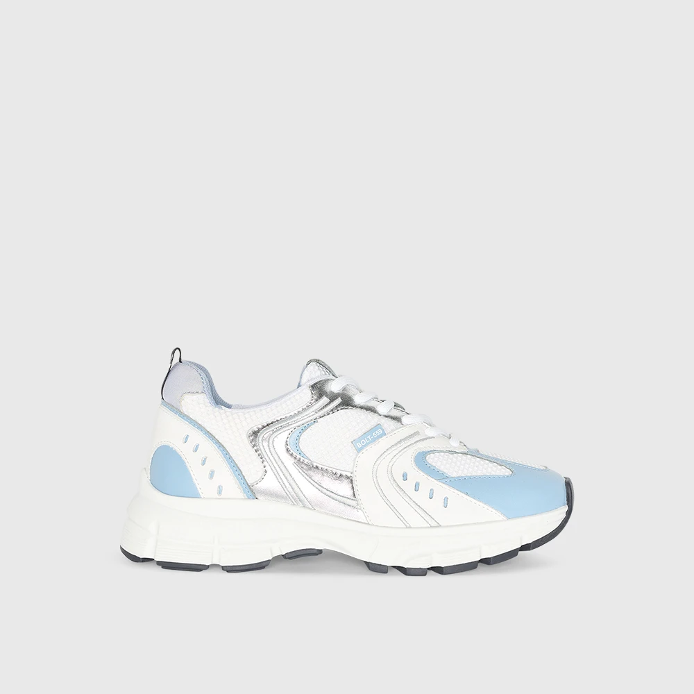 Leren Runner Sneakers Dames BOLT Blauw