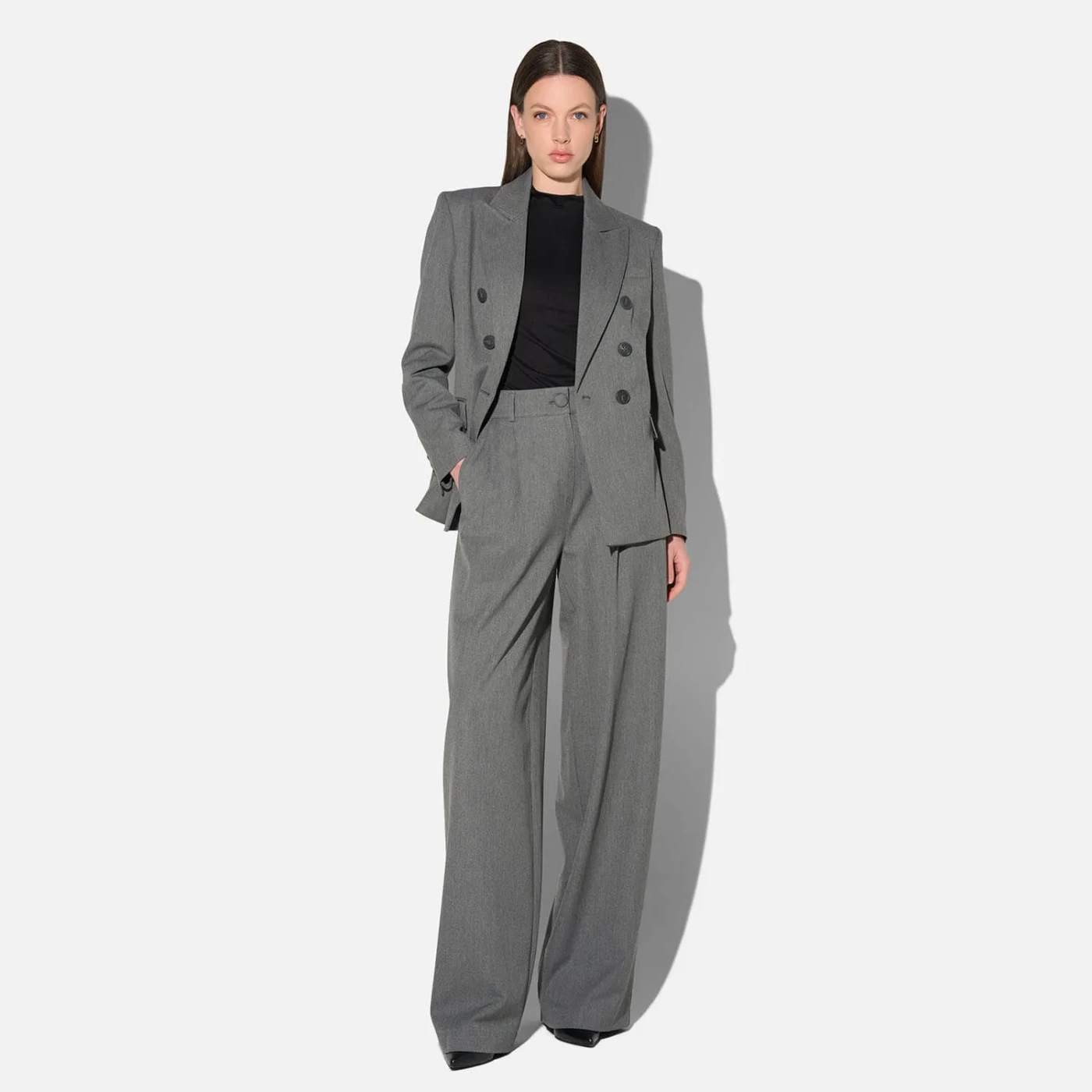 Dames Blazer Grijs Getailleerd CONNOR