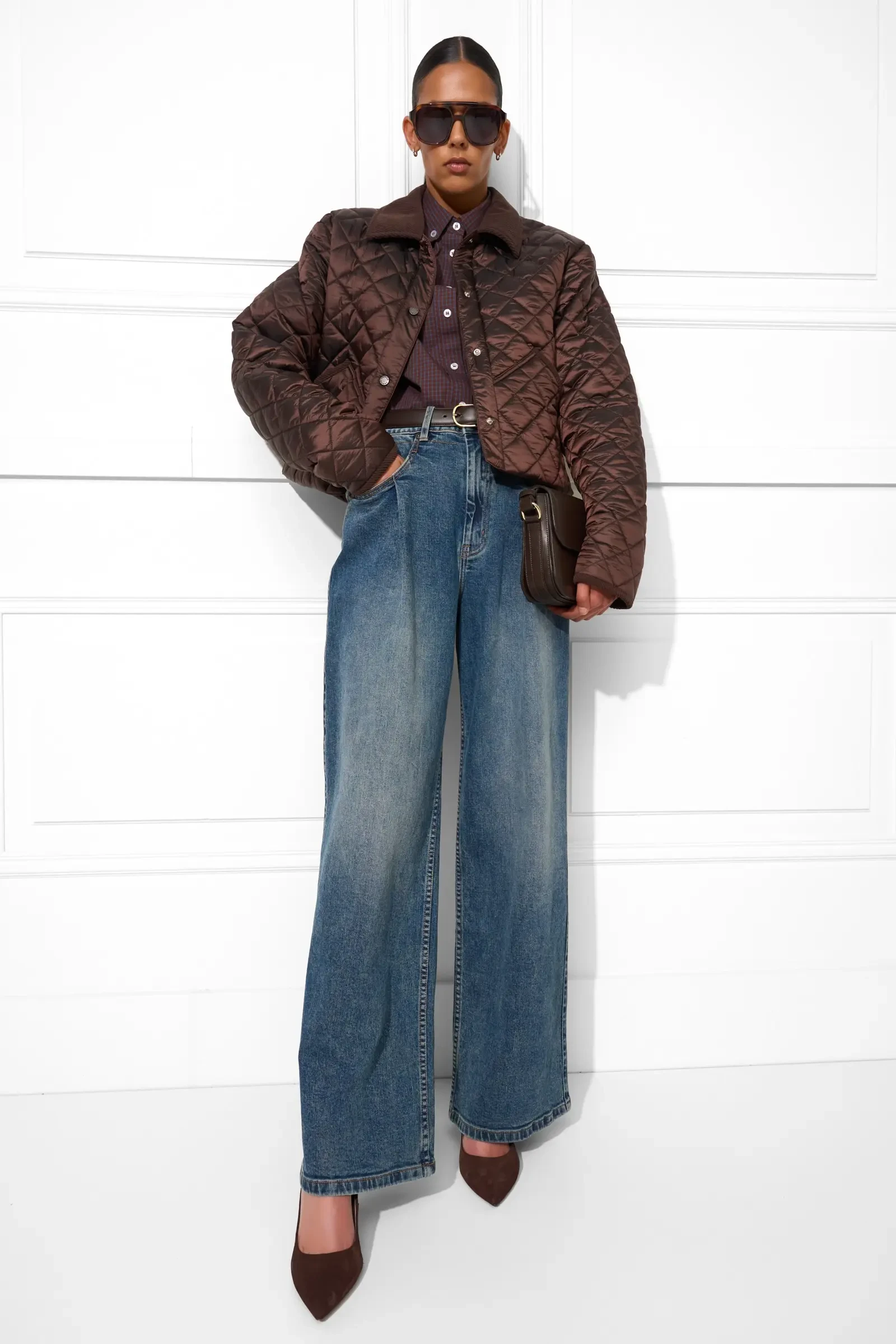 Jeans Dames Barrel Stretch Denim Drew Blauw 357