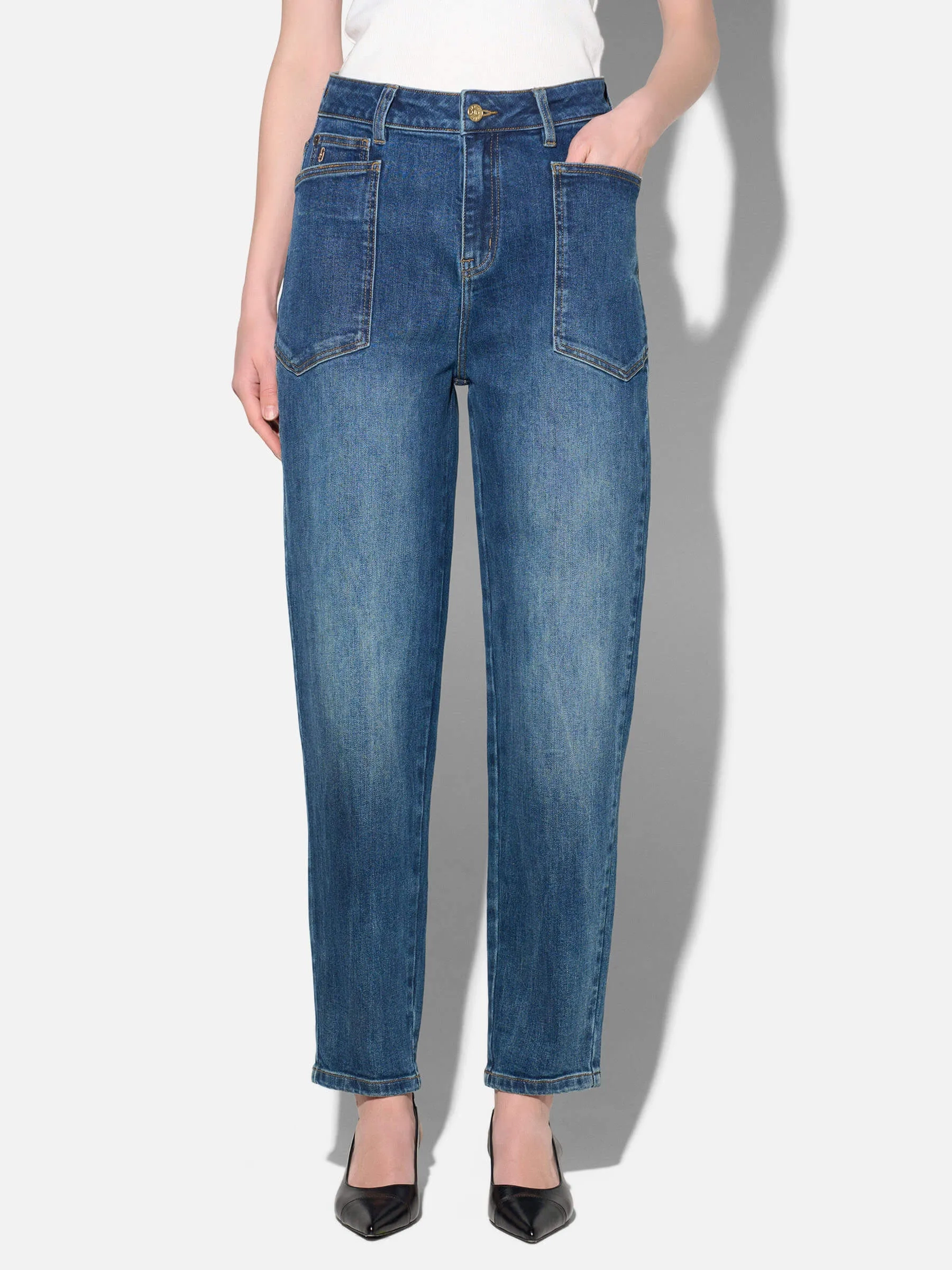 Women's Stretch Janice Barrel Jeans
