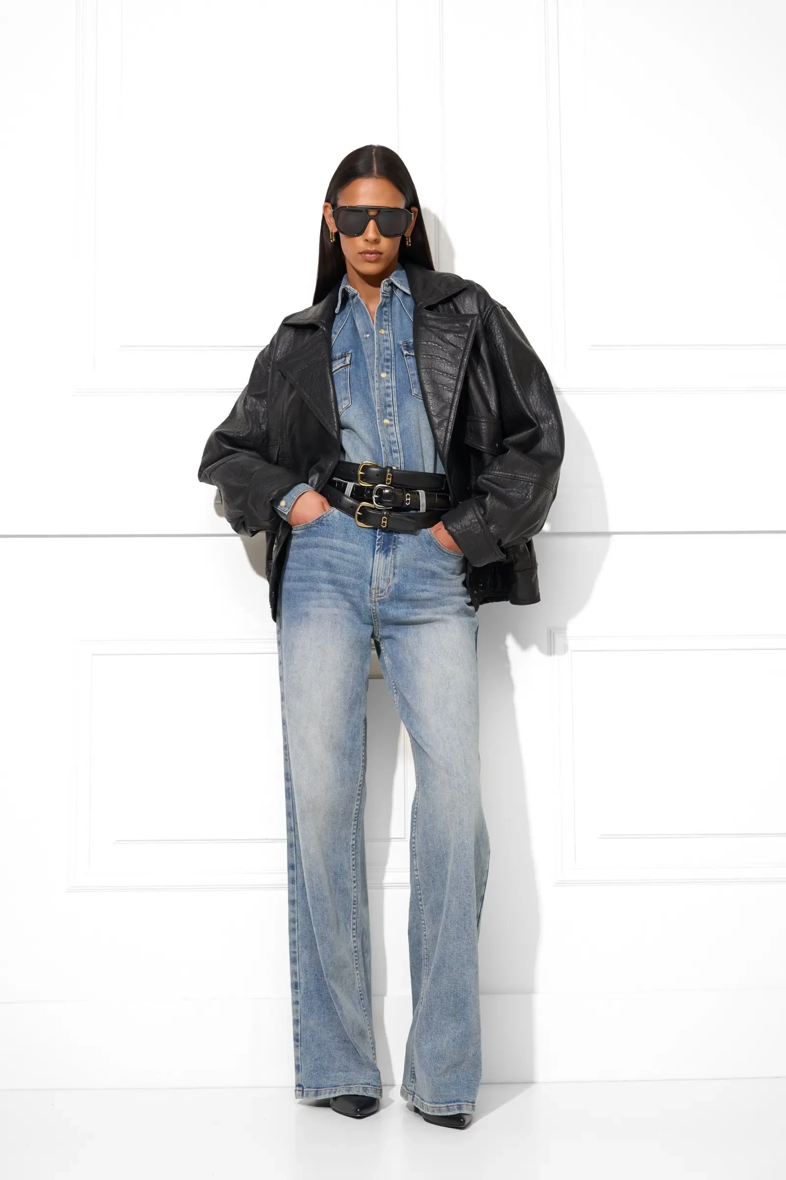 Denim Blouse Dames Stretch Levi 114