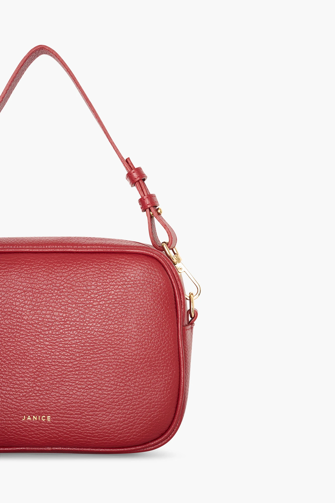 Leren Crossbody Dames Bruce Rood