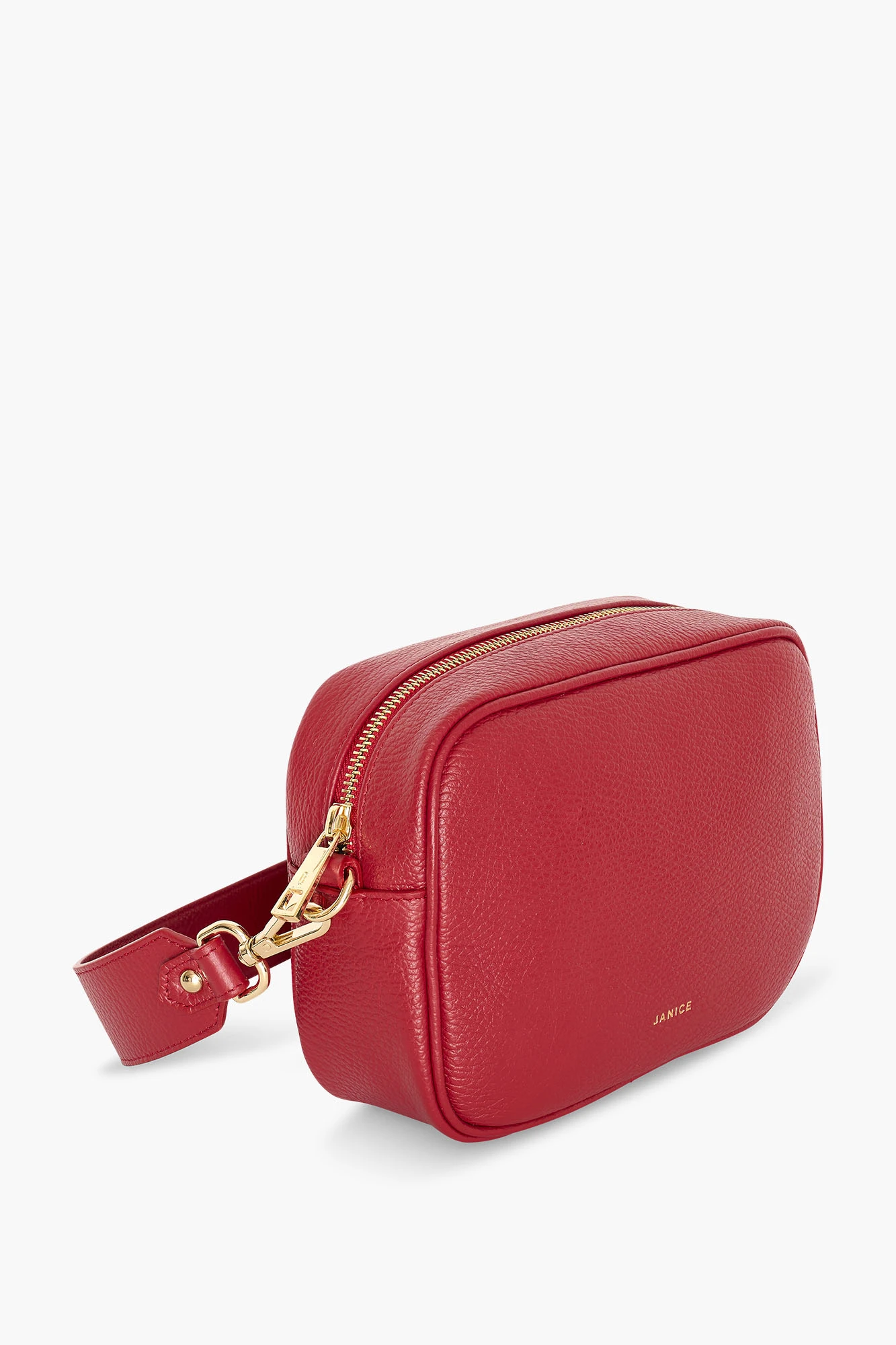 Leren Crossbody Dames Bruce Rood