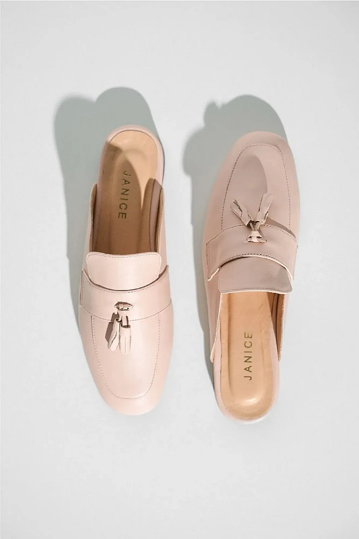Women's Slip-On Loafers: Burt Mule in Pink