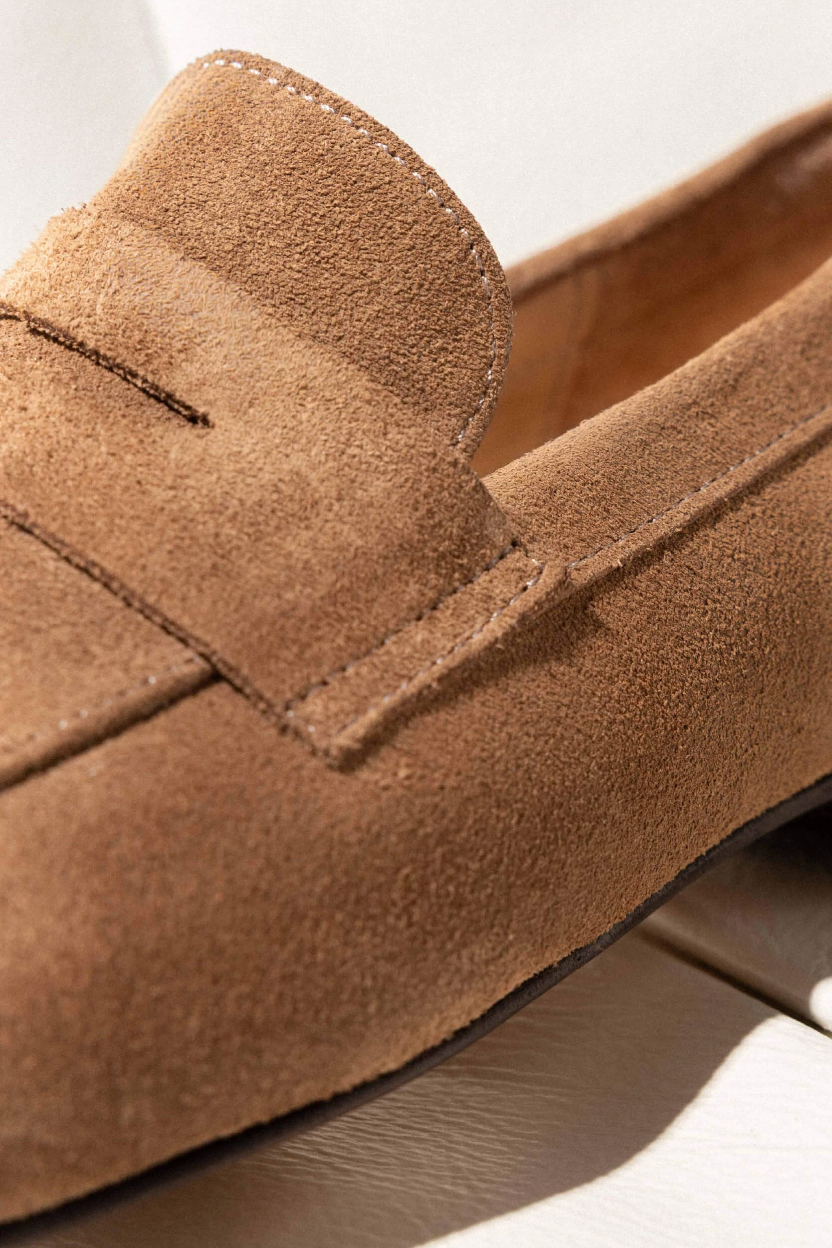 Suede Loafer Dames Burt Bruin