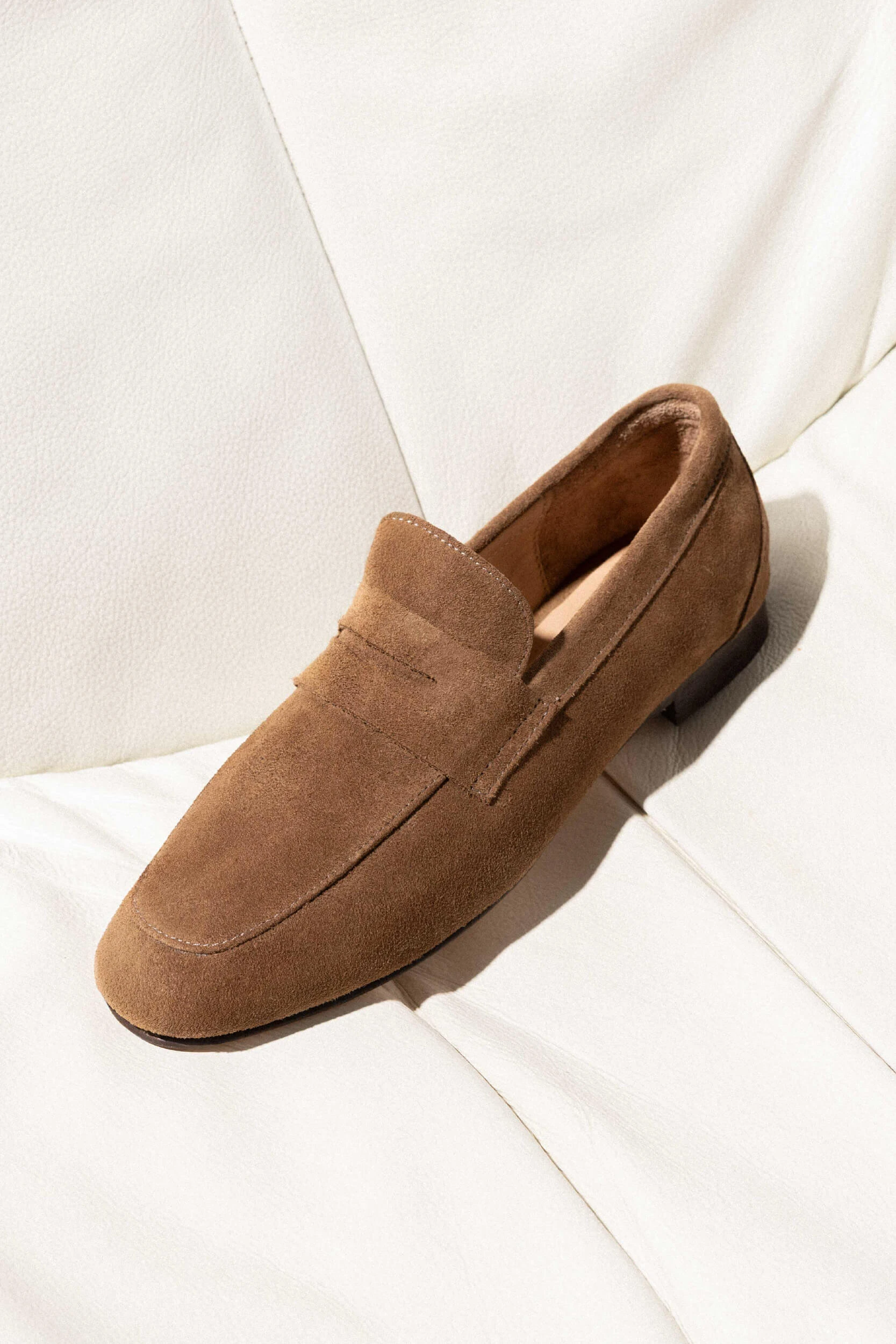 Wildleder-Loafer für Damen, Burt, braun