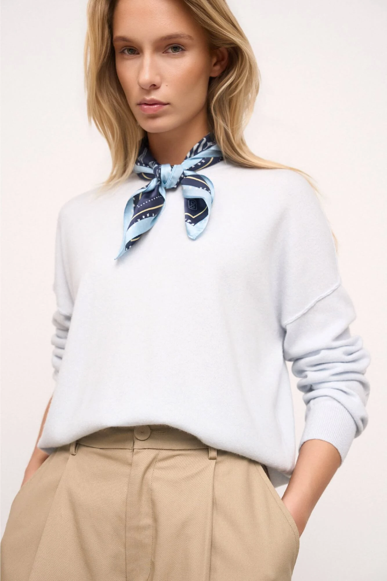 Women's Cashmere Sweater Lewis Light Blue