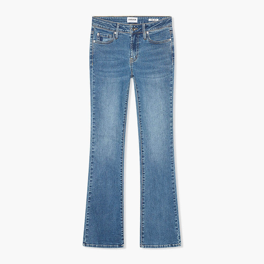 Blauwe Dames Flared Jeans Arlo 111