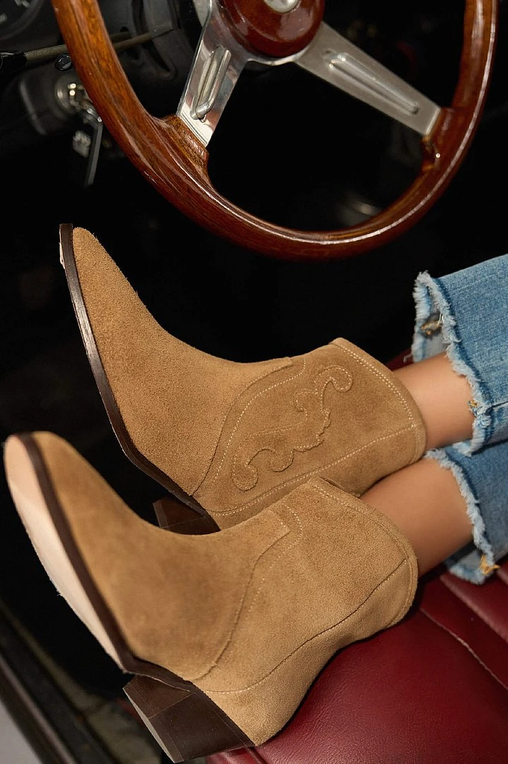 Western Laarsje Boots Dames Hayden Camel