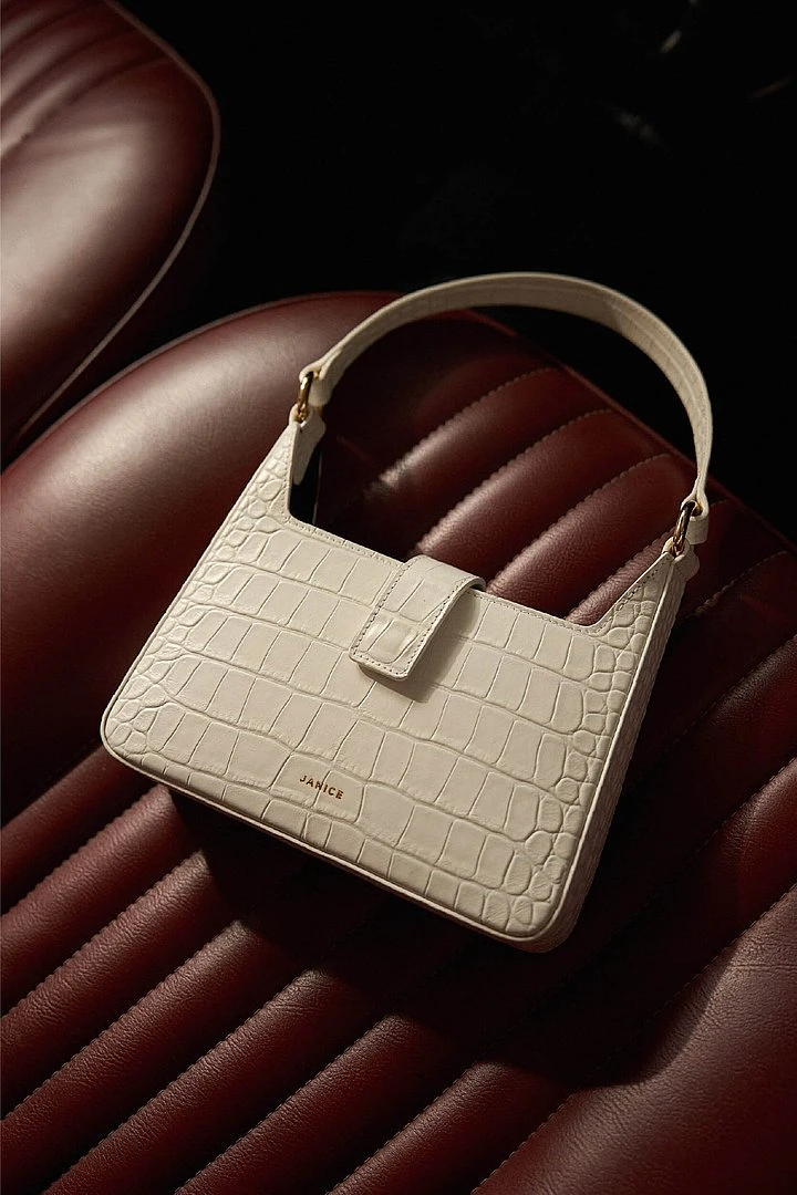 Off-White Croco Leather Handbag by Conan