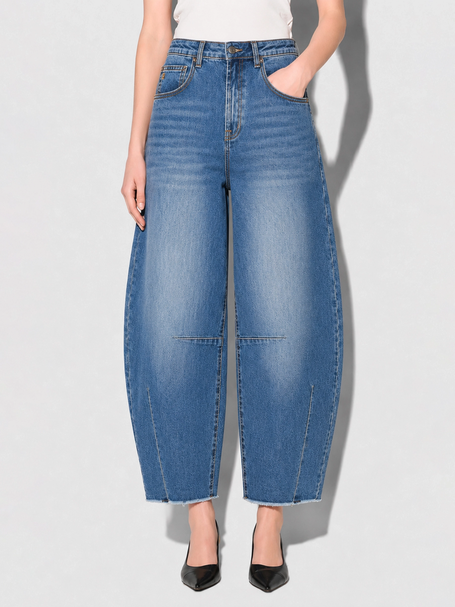 Women's Mid-Rise Janice Stretch Barrel Jeans