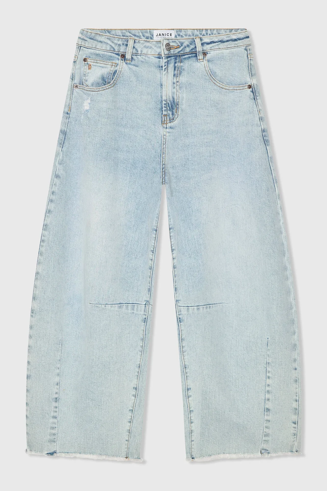 Barrel-Jeans für Damen, mittlere Leibhöhe, Stretch, blau, 565 Billy