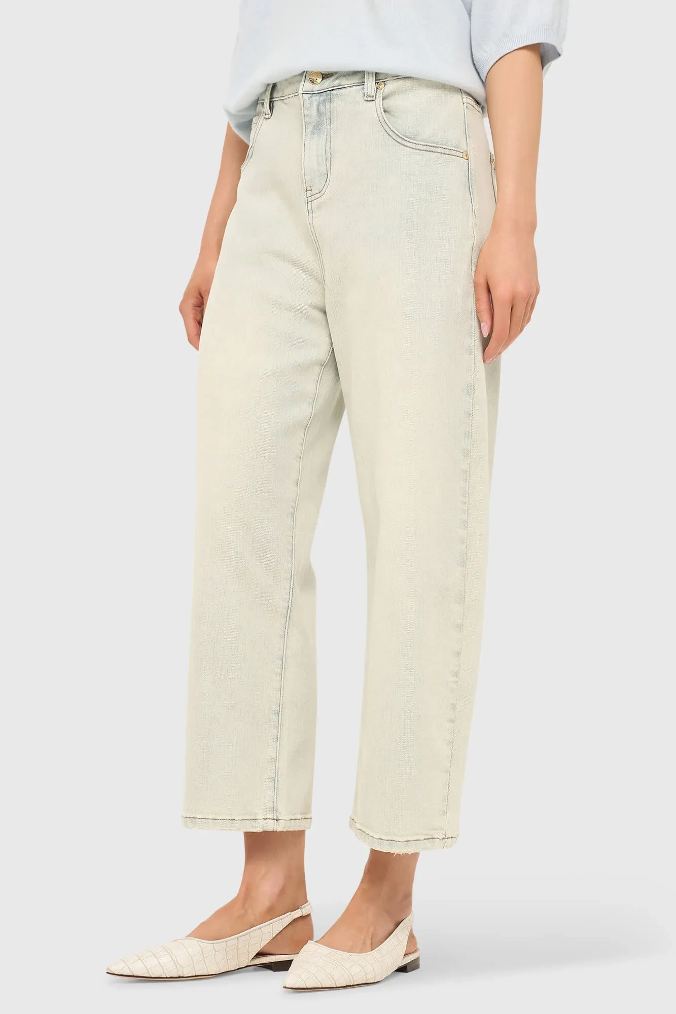 Women's Stretch Mid-Rise Barrel Jeans Baxter Blue 004