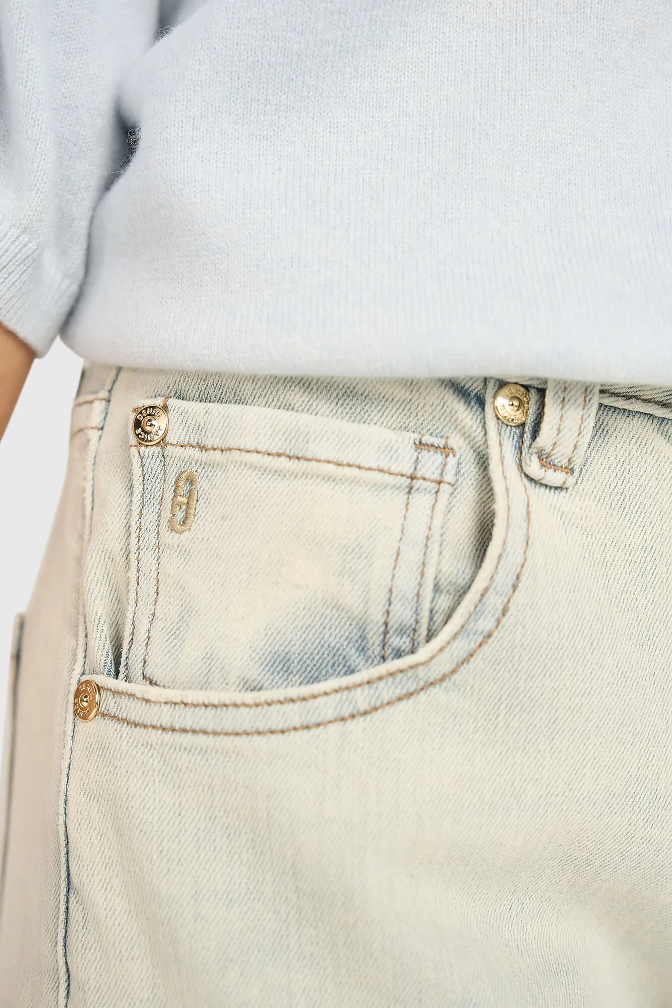 Women's Stretch Mid-Rise Barrel Jeans Baxter Blue 004