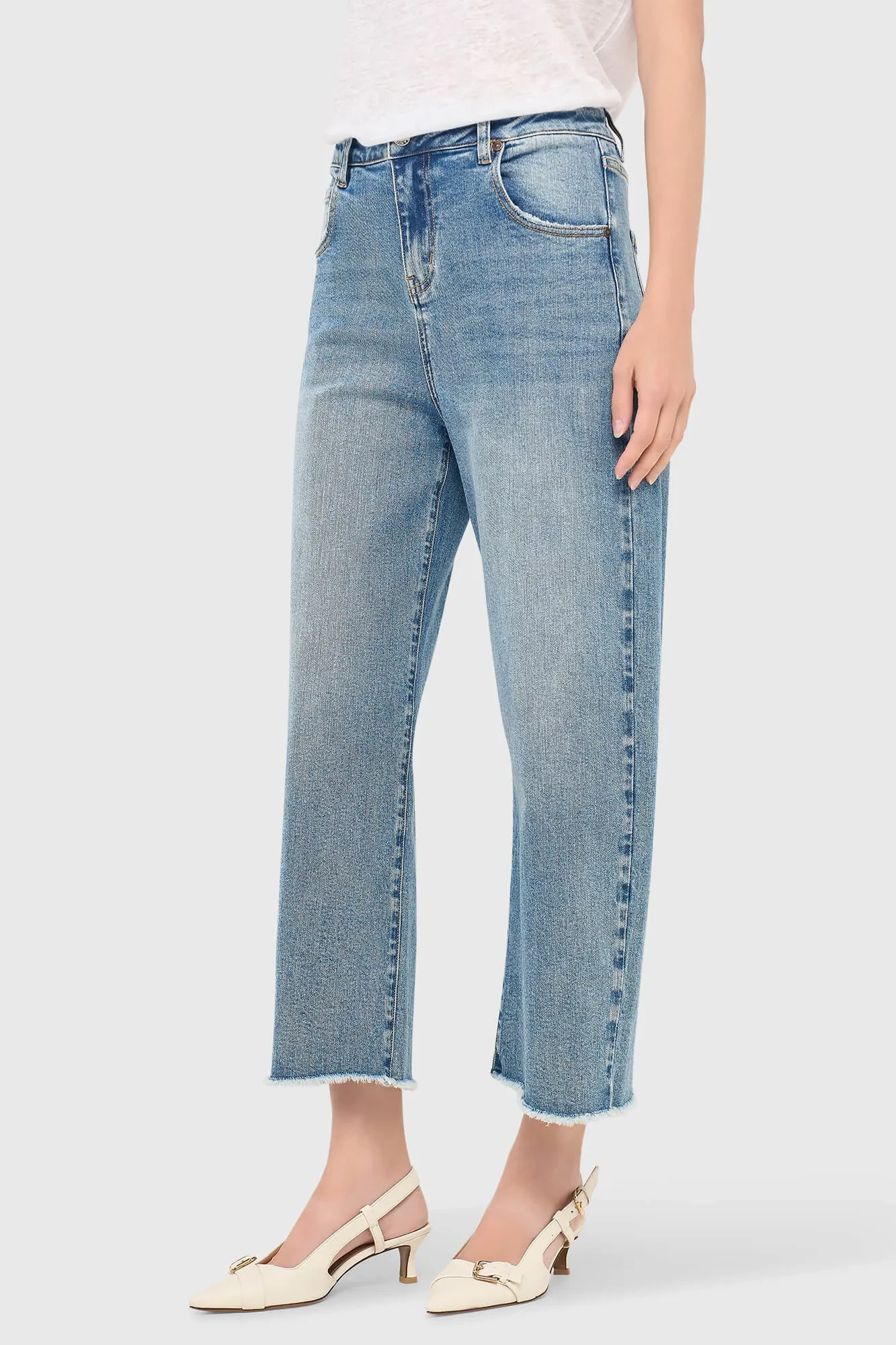Barrel Jeans Dames Stretch Mid Rise BAXTER Blauw 786