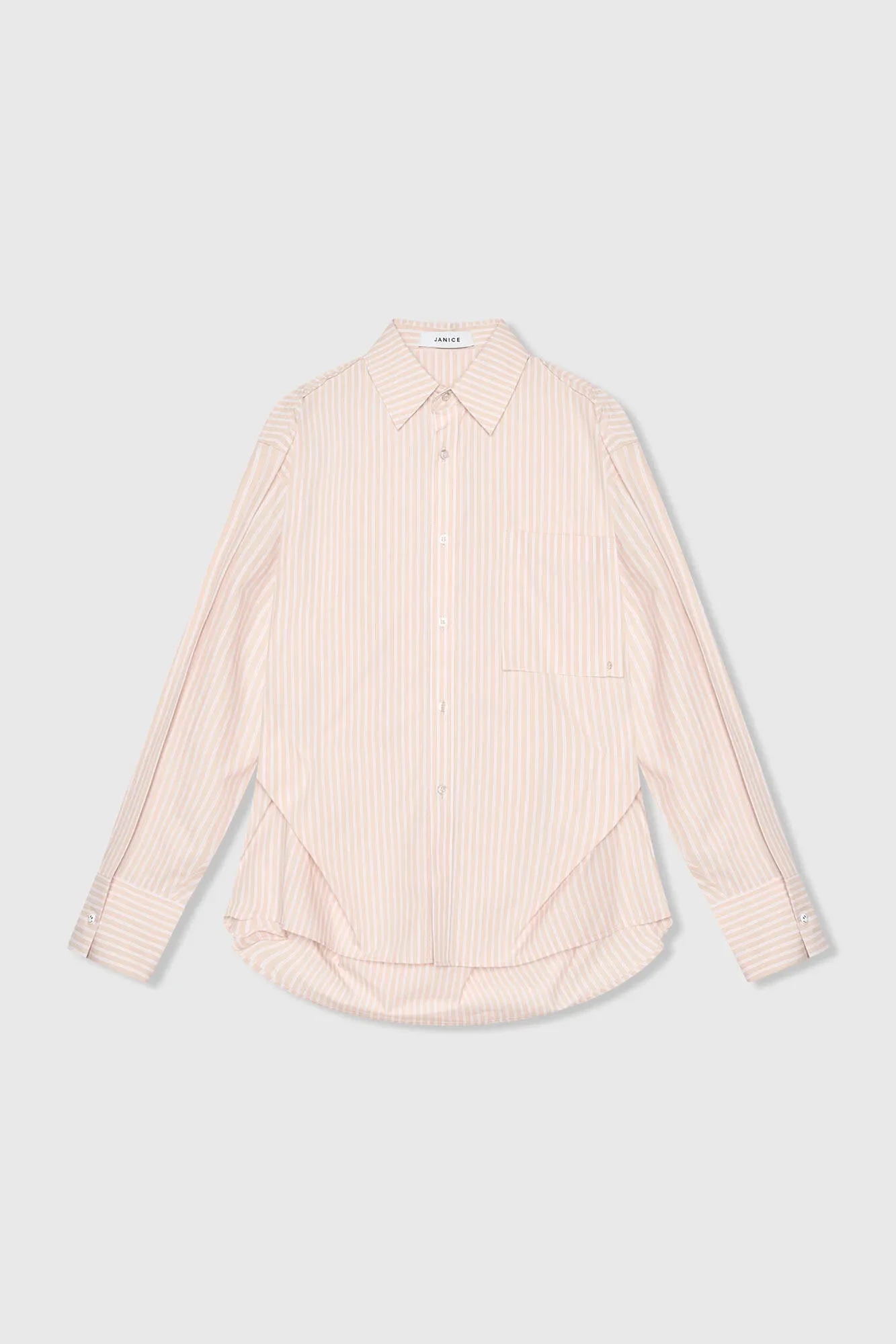Beige Striped Women's Blouse Phil