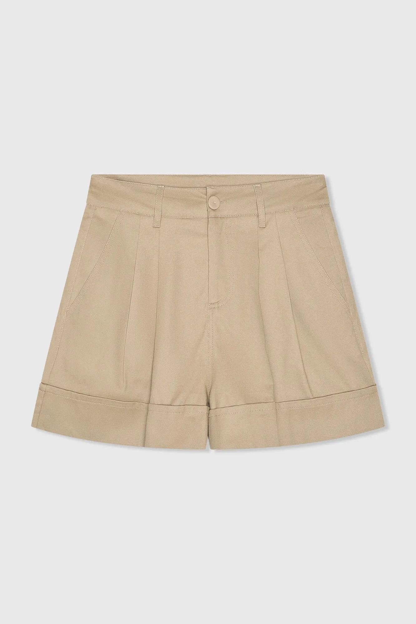 Beige Baumwollshorts für Damen von Arthur