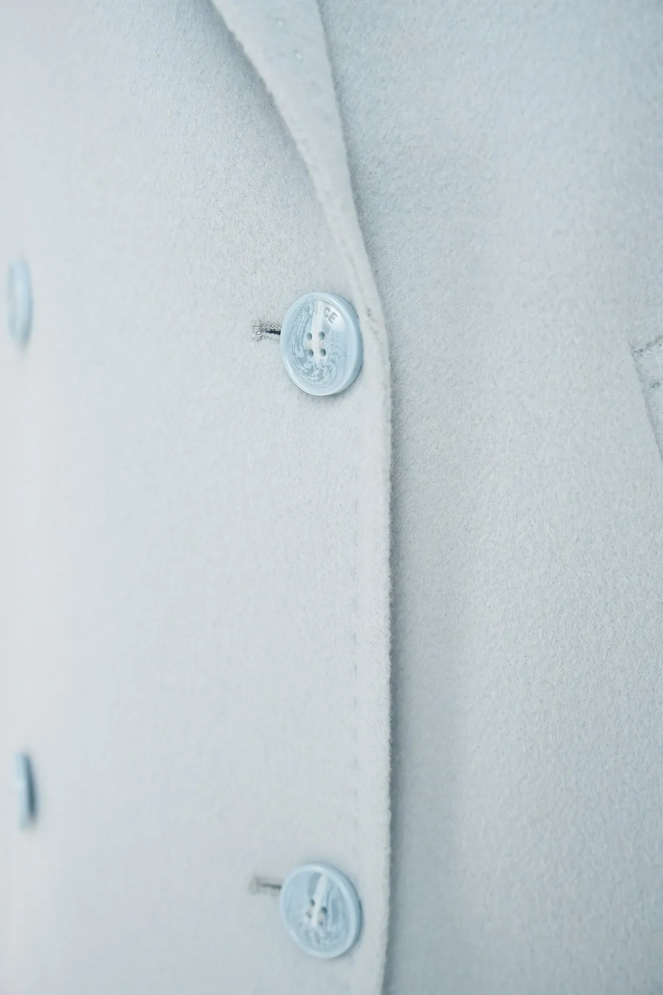 Women's Double-Faced Cashmere Caban Coat, Kennedy Blue