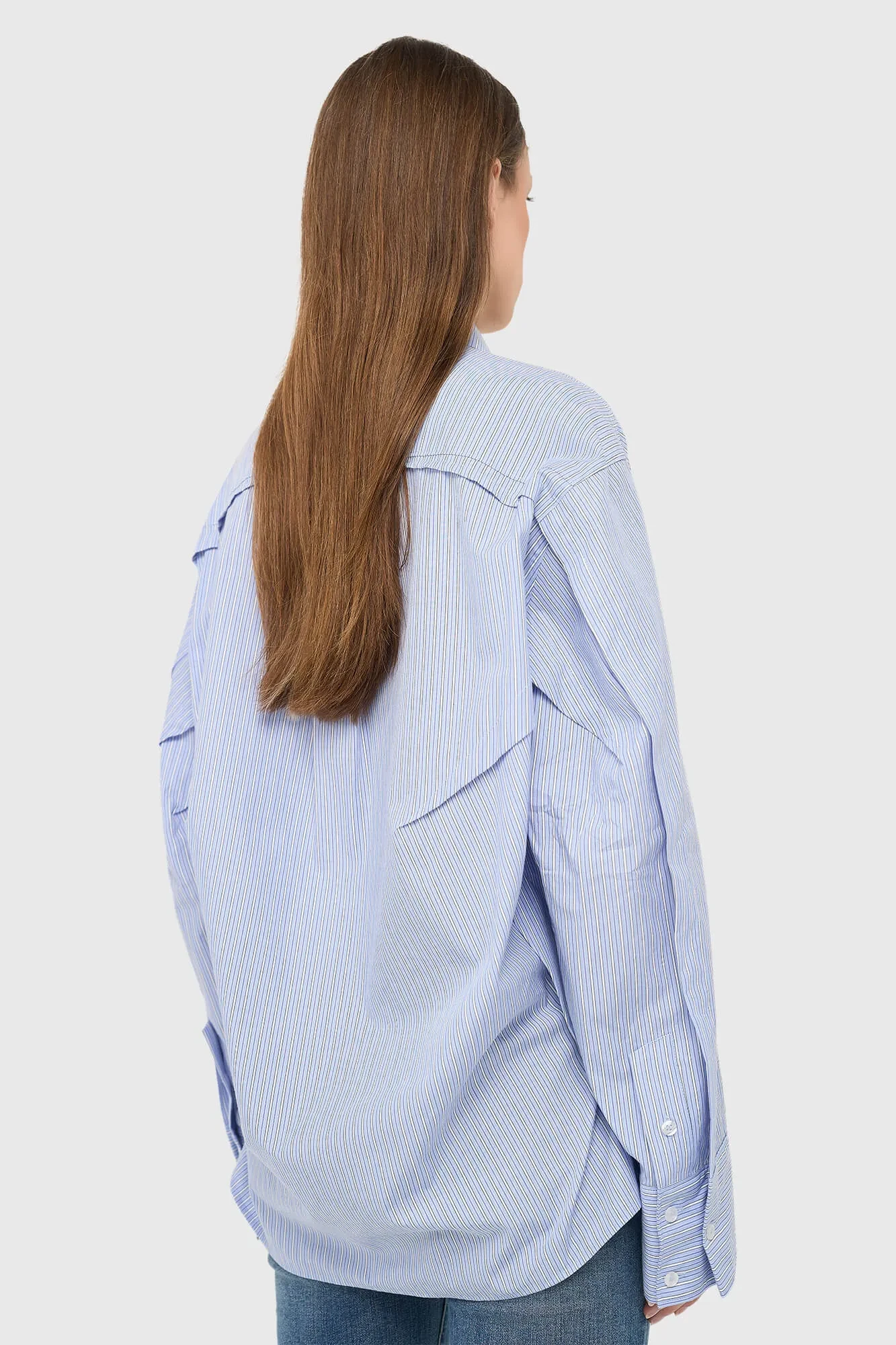 Phil Blue Striped Women's Blouse