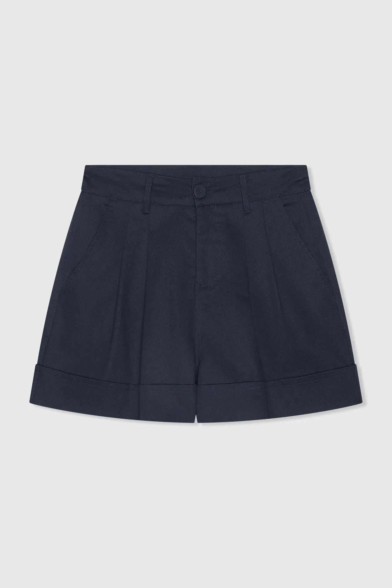 Blaue Baumwollshorts für Damen von Arthur