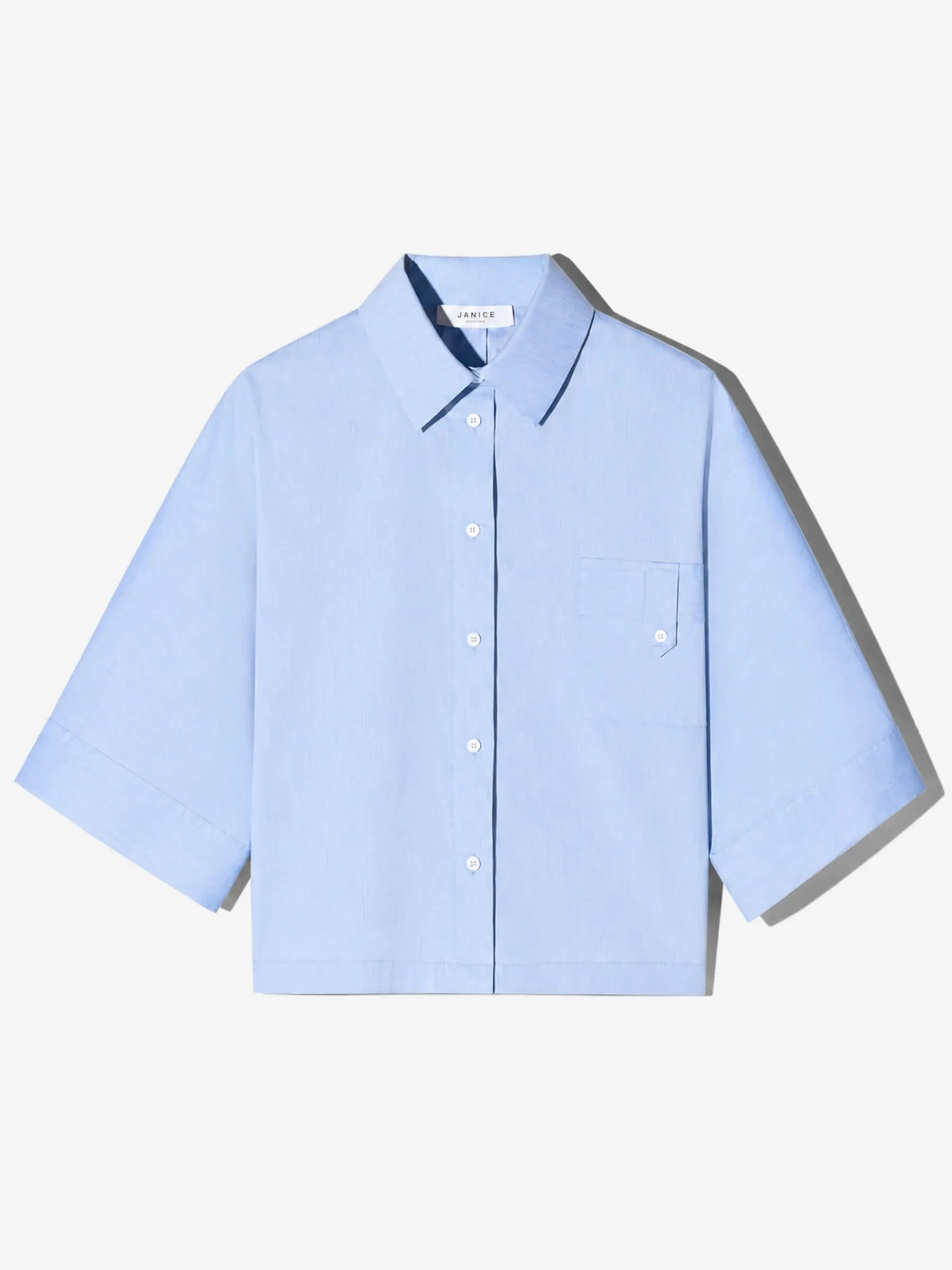 Blauwe Kimono Blouse Dames Carl