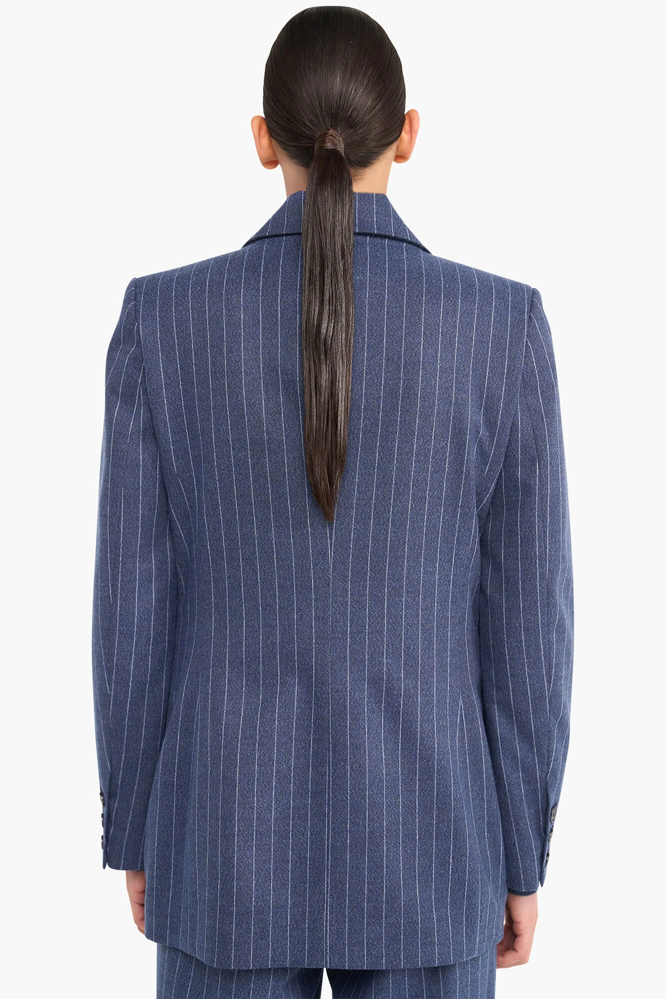 Women's Double-Breasted Martin Blue Striped Blazer