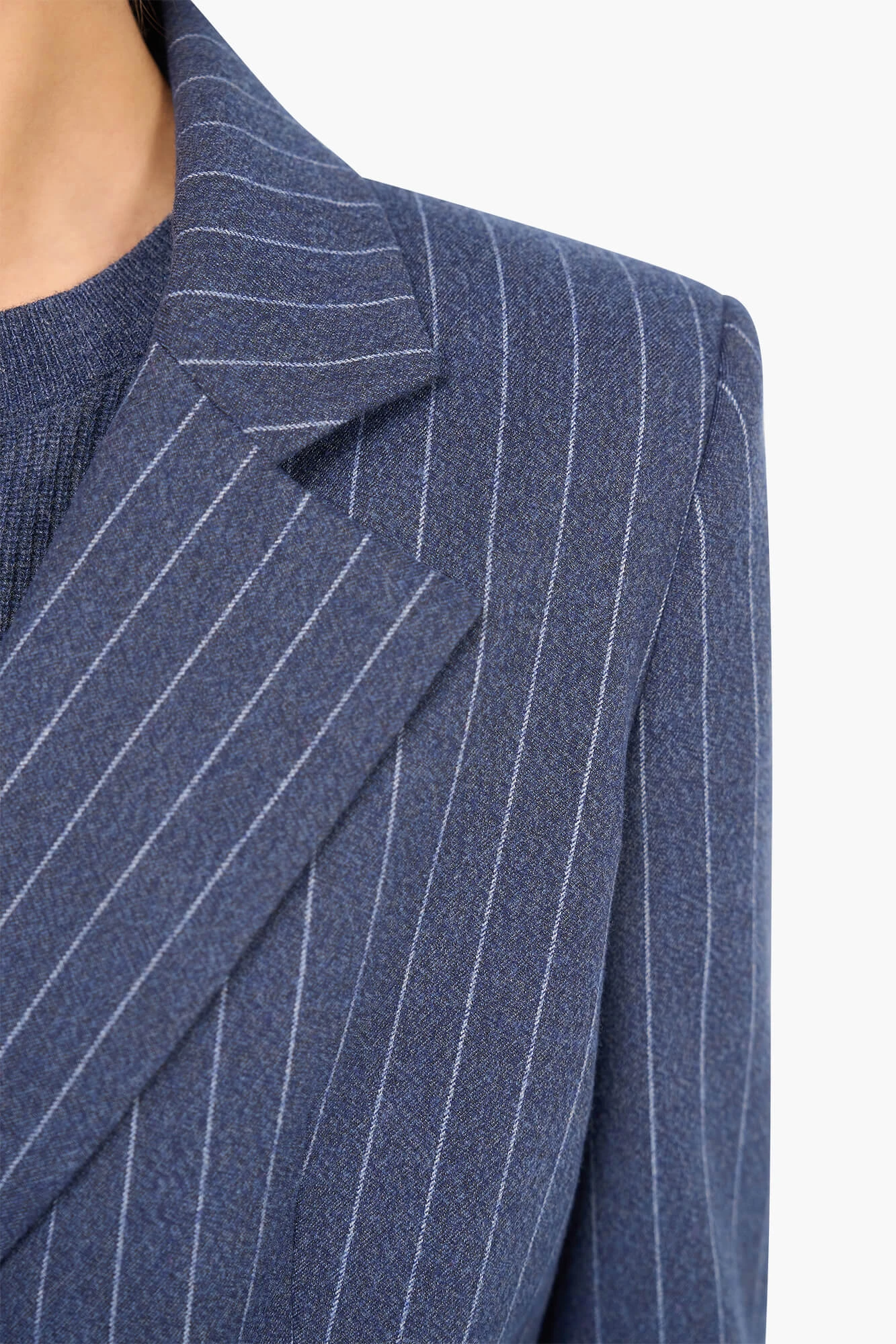 Women's Double-Breasted Martin Blue Striped Blazer
