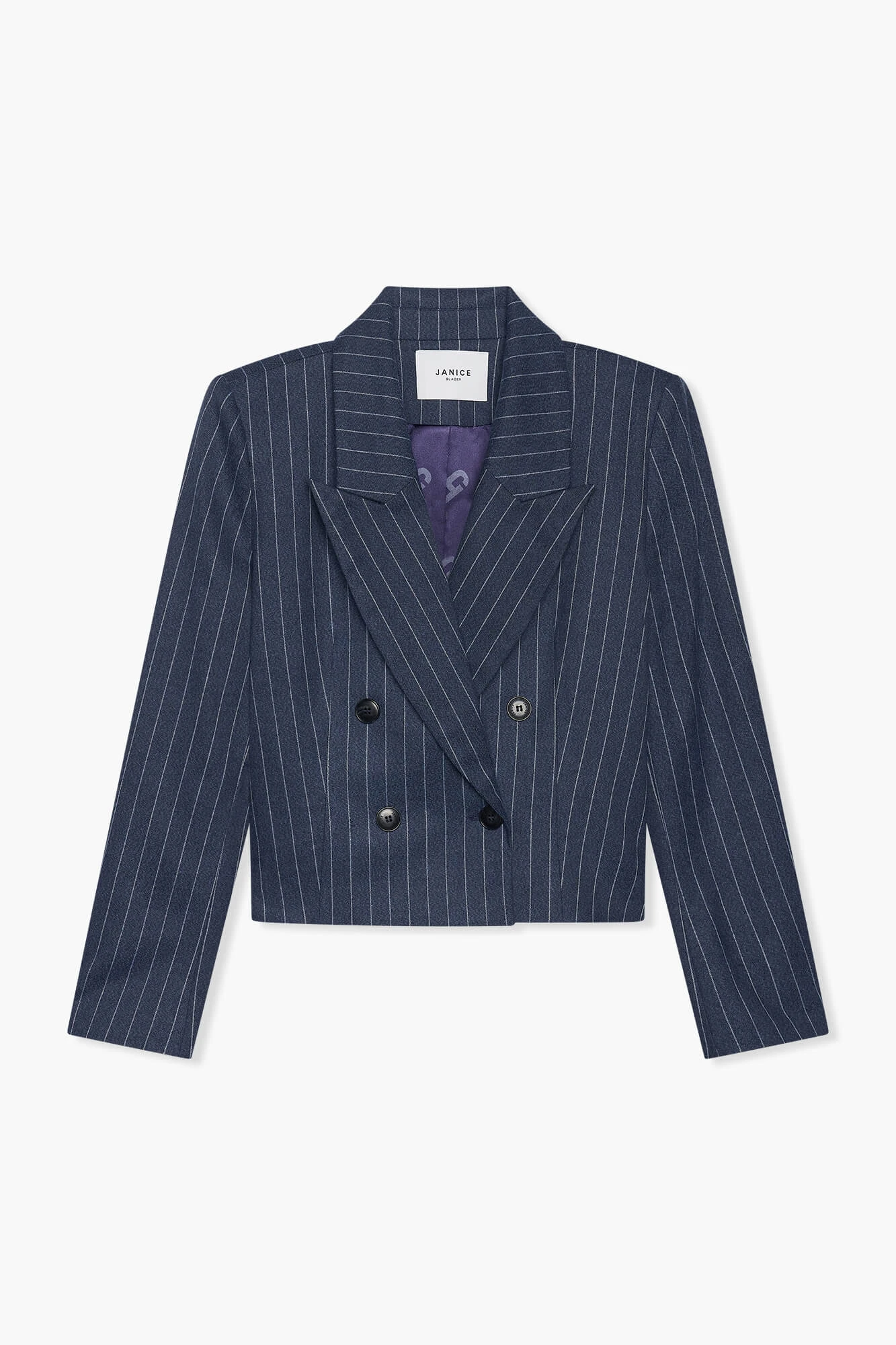 Pak blauw gestreept dames
