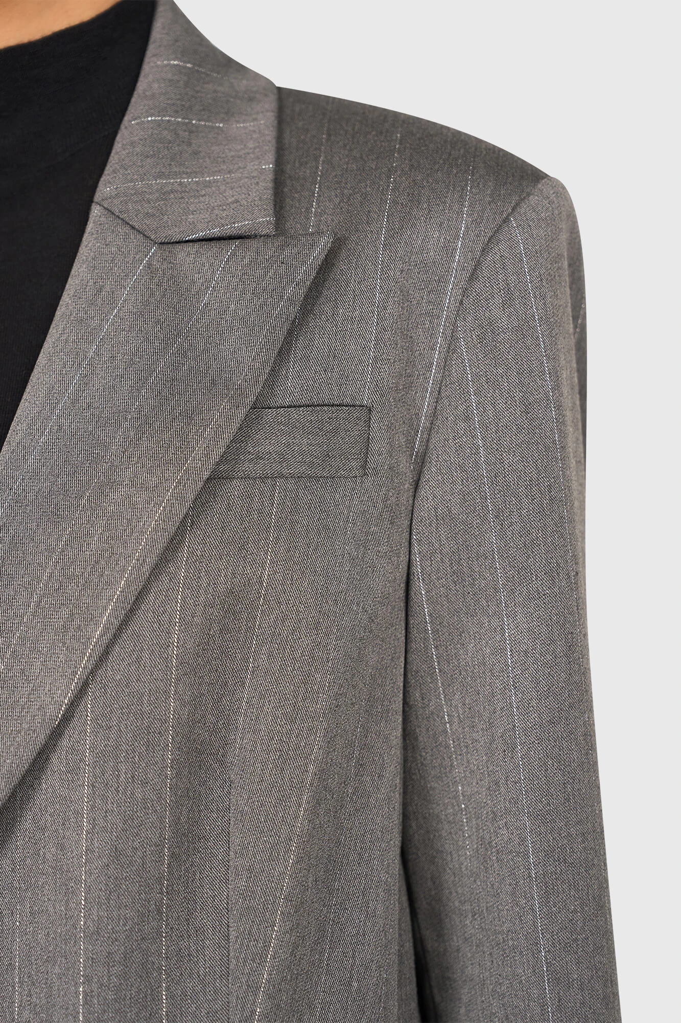 Hank Gray Stripe Lurex