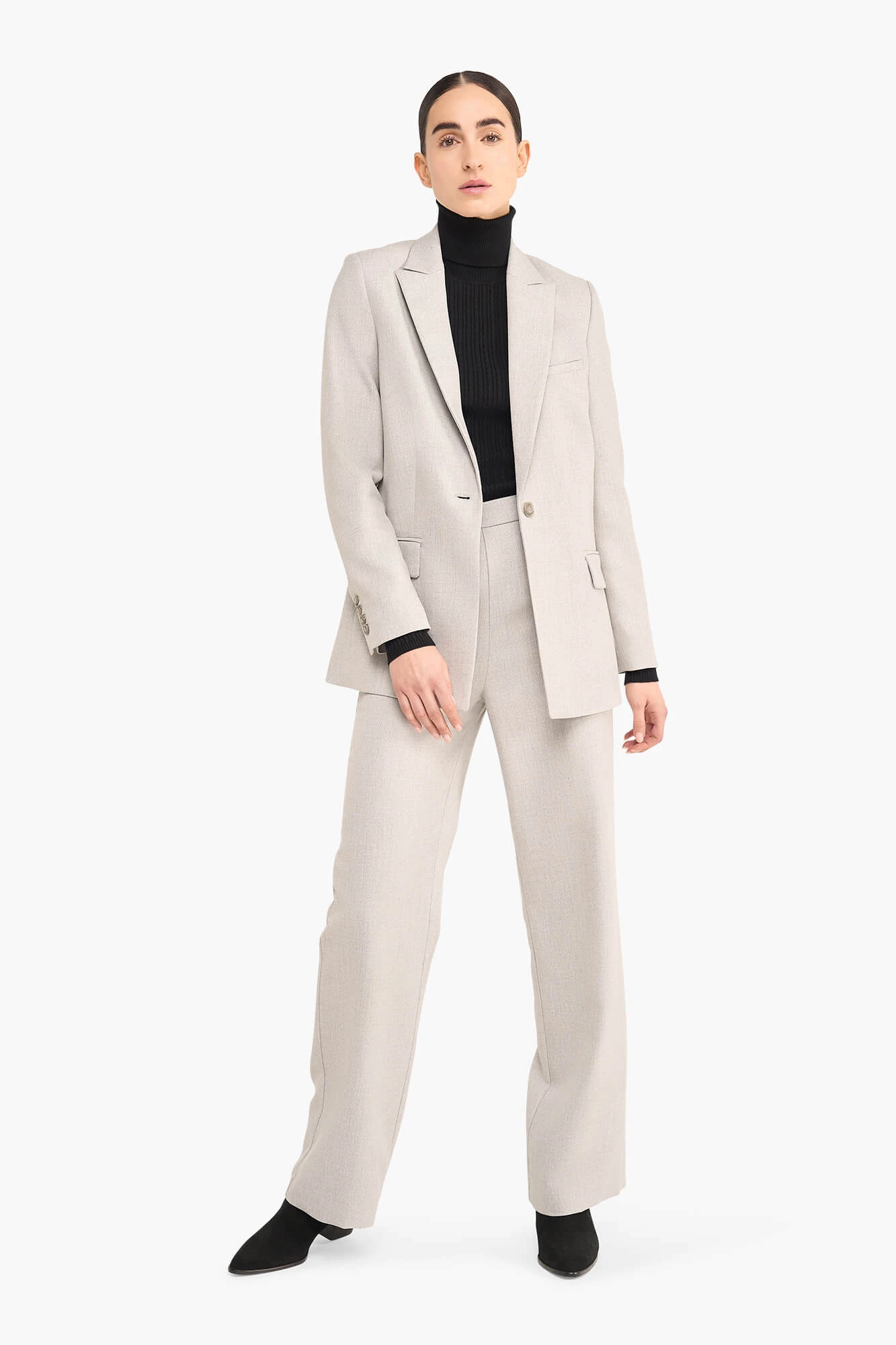 Blazer Dames Recht Lurex Nash Grijs