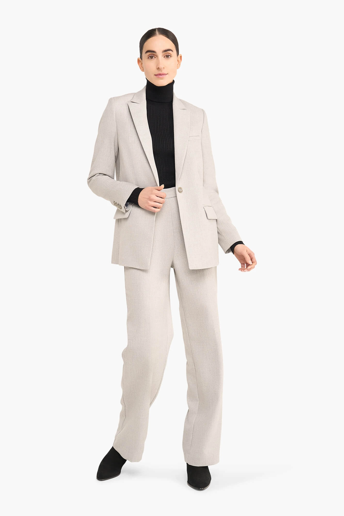 Blazer Dames Recht Lurex Nash Grijs