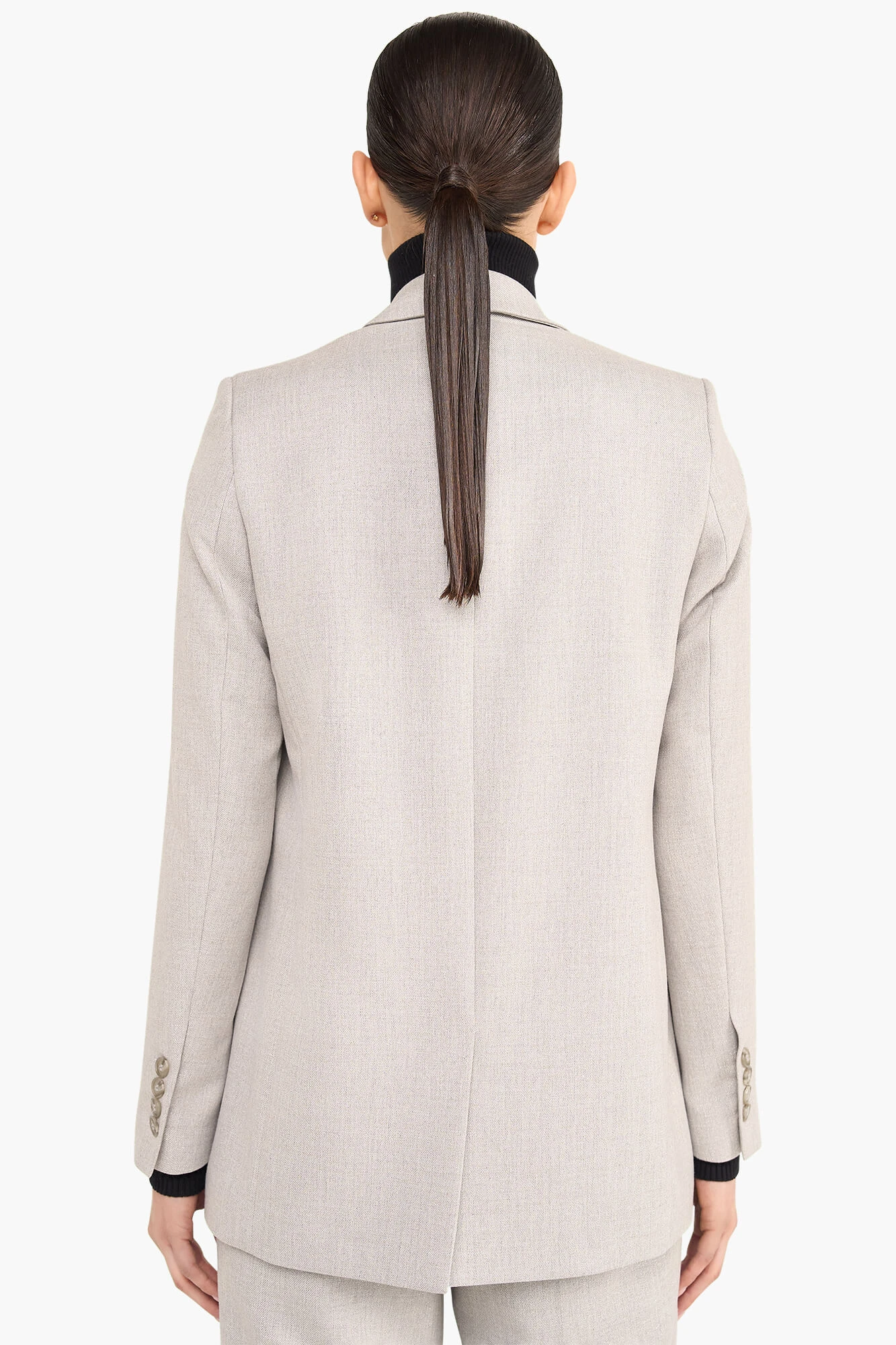 Blazer Dames Recht Lurex Nash Grijs