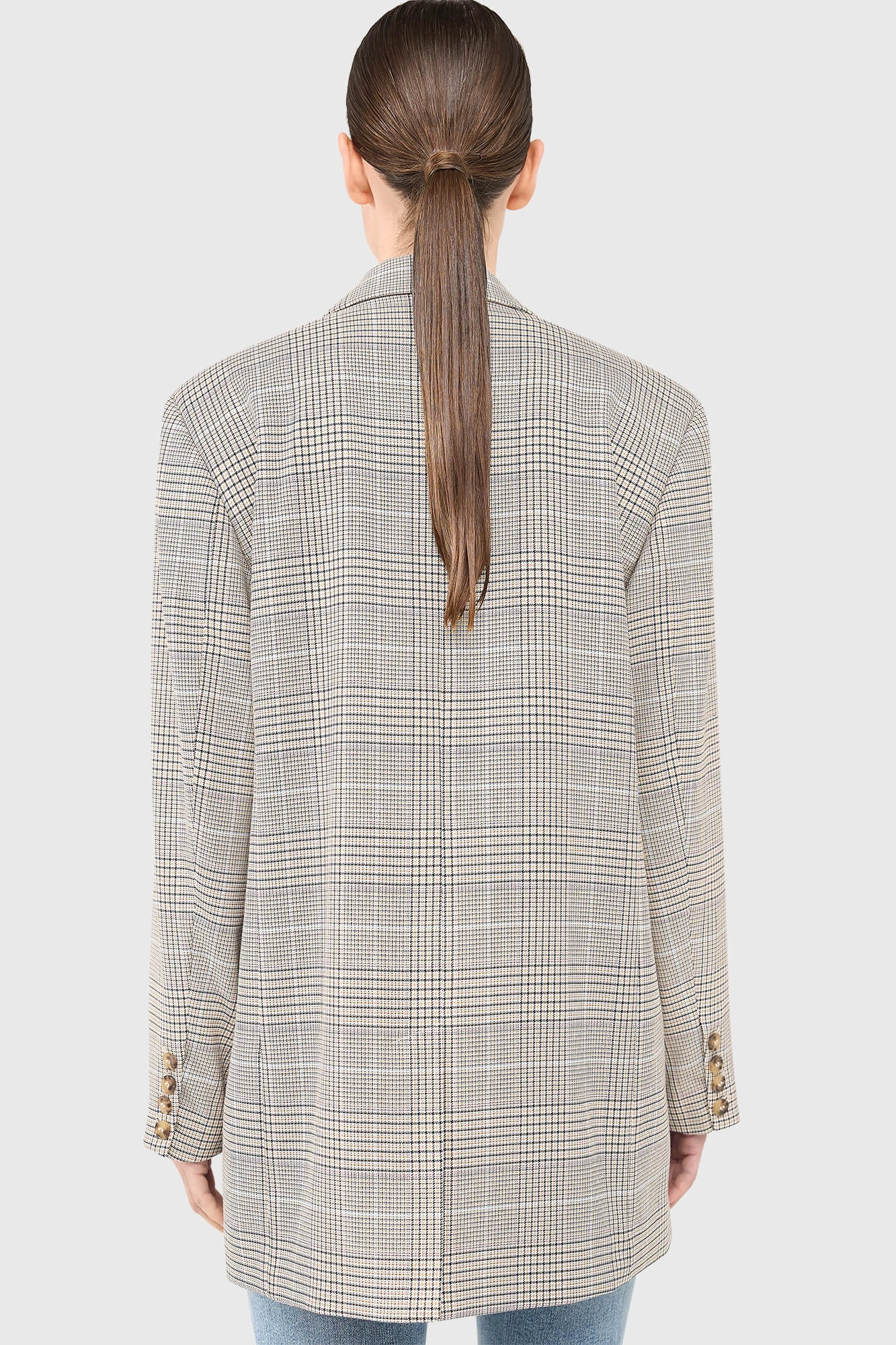 Hank Blazer mit Karomuster, beige
