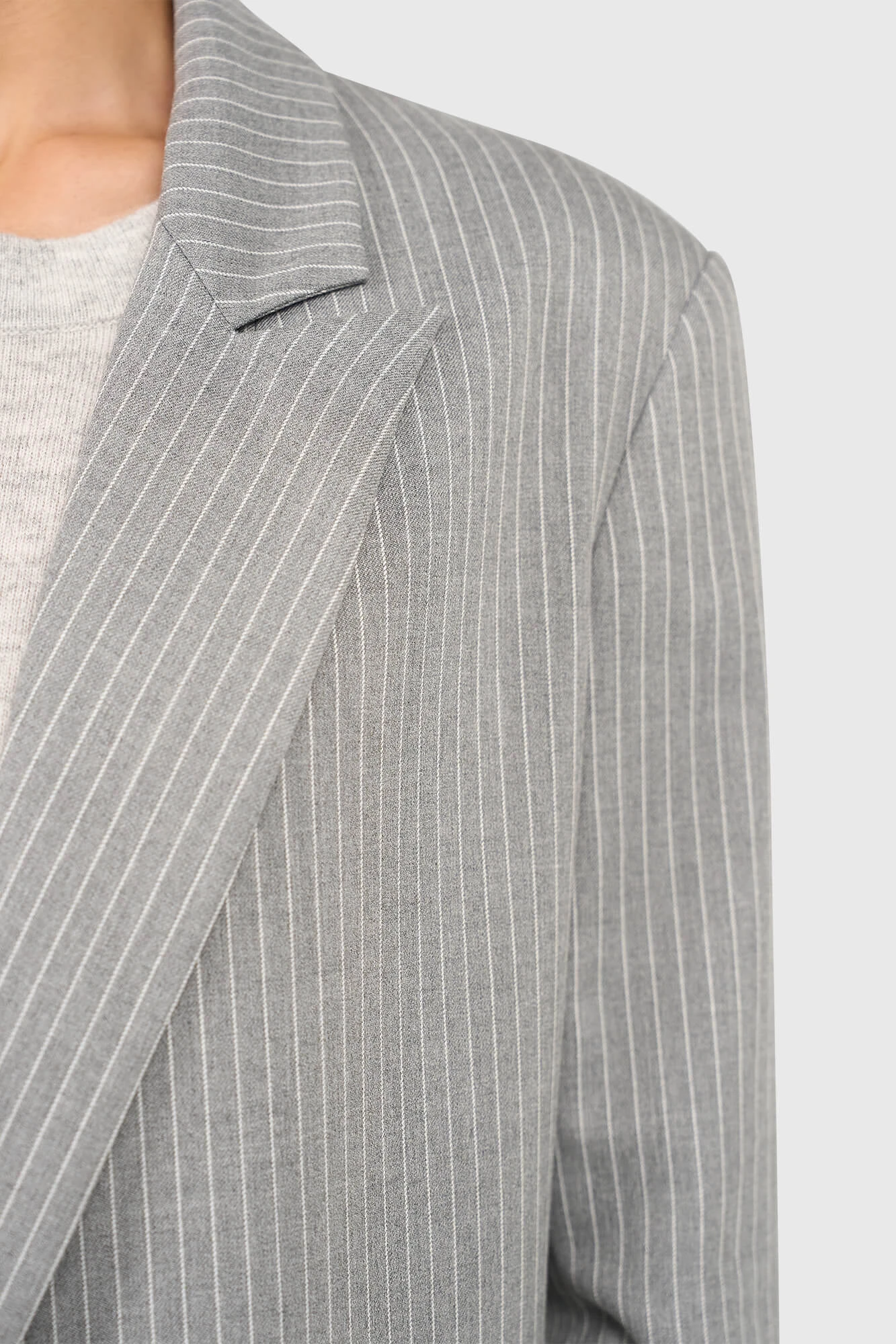Jones Blazer, grau gestreift