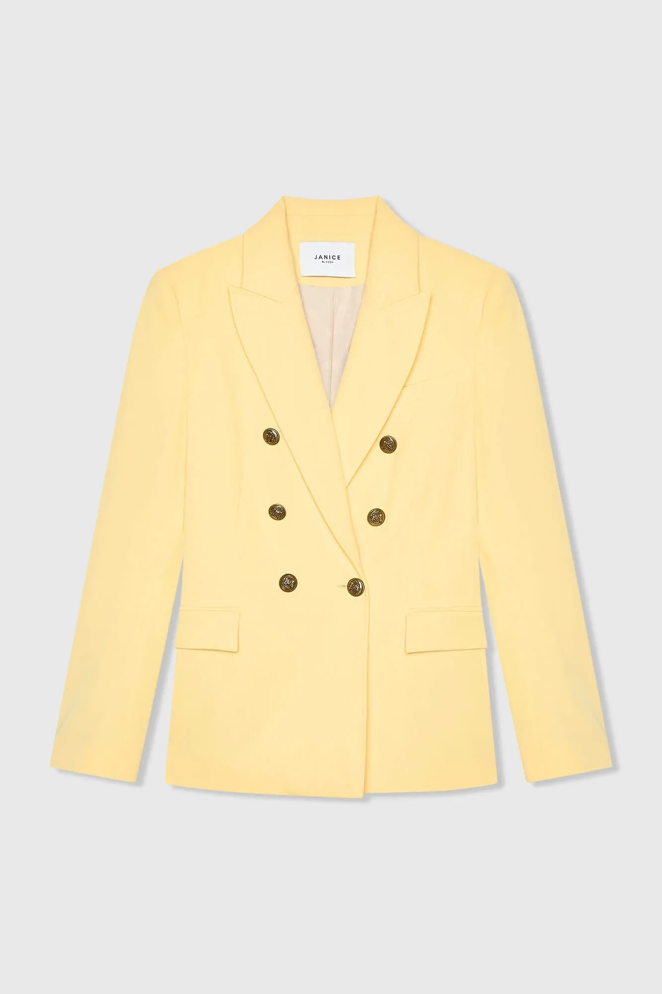 Women's Button-Down Fitted Blazer Connor Yellow