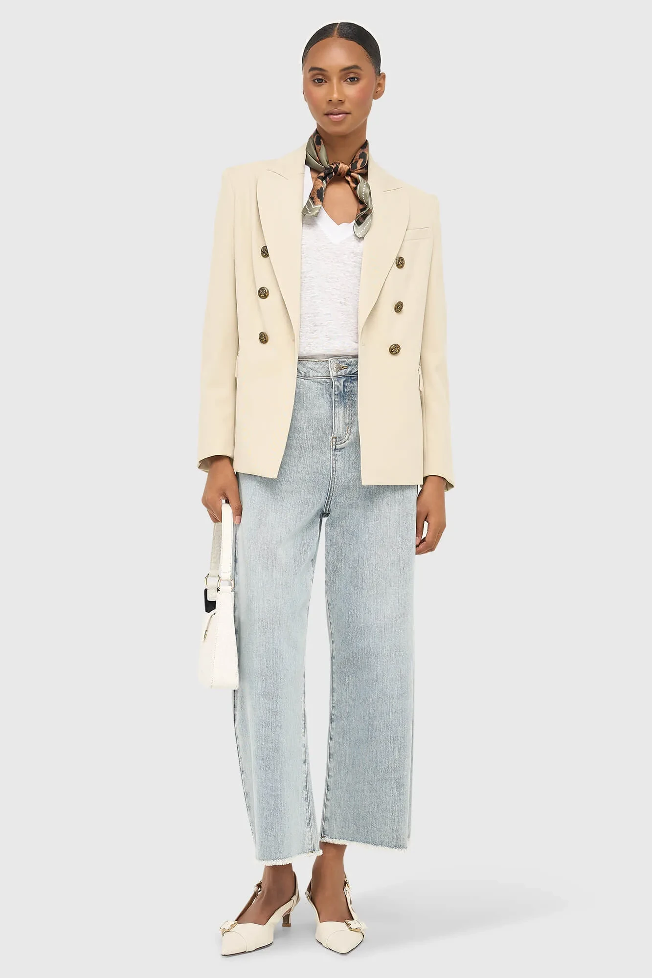 Women's Button-Down Fitted Blazer Connor Green