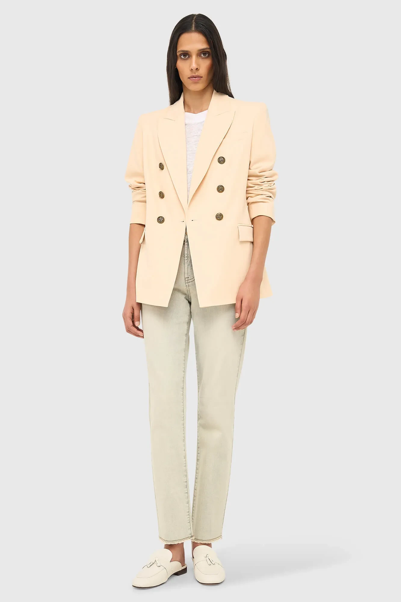 Women's Button-Down Fitted Blazer Connor Peach
