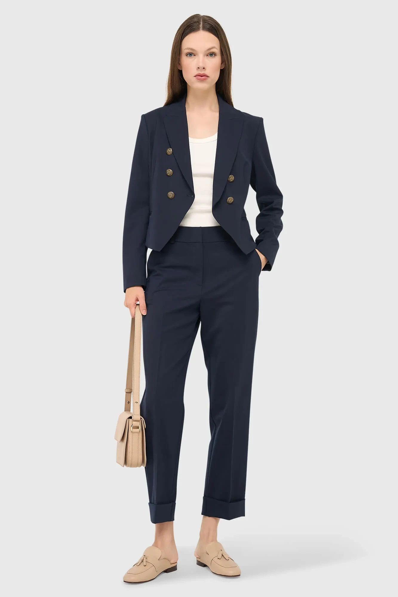 Blazer Dames Kort Blauw Ace