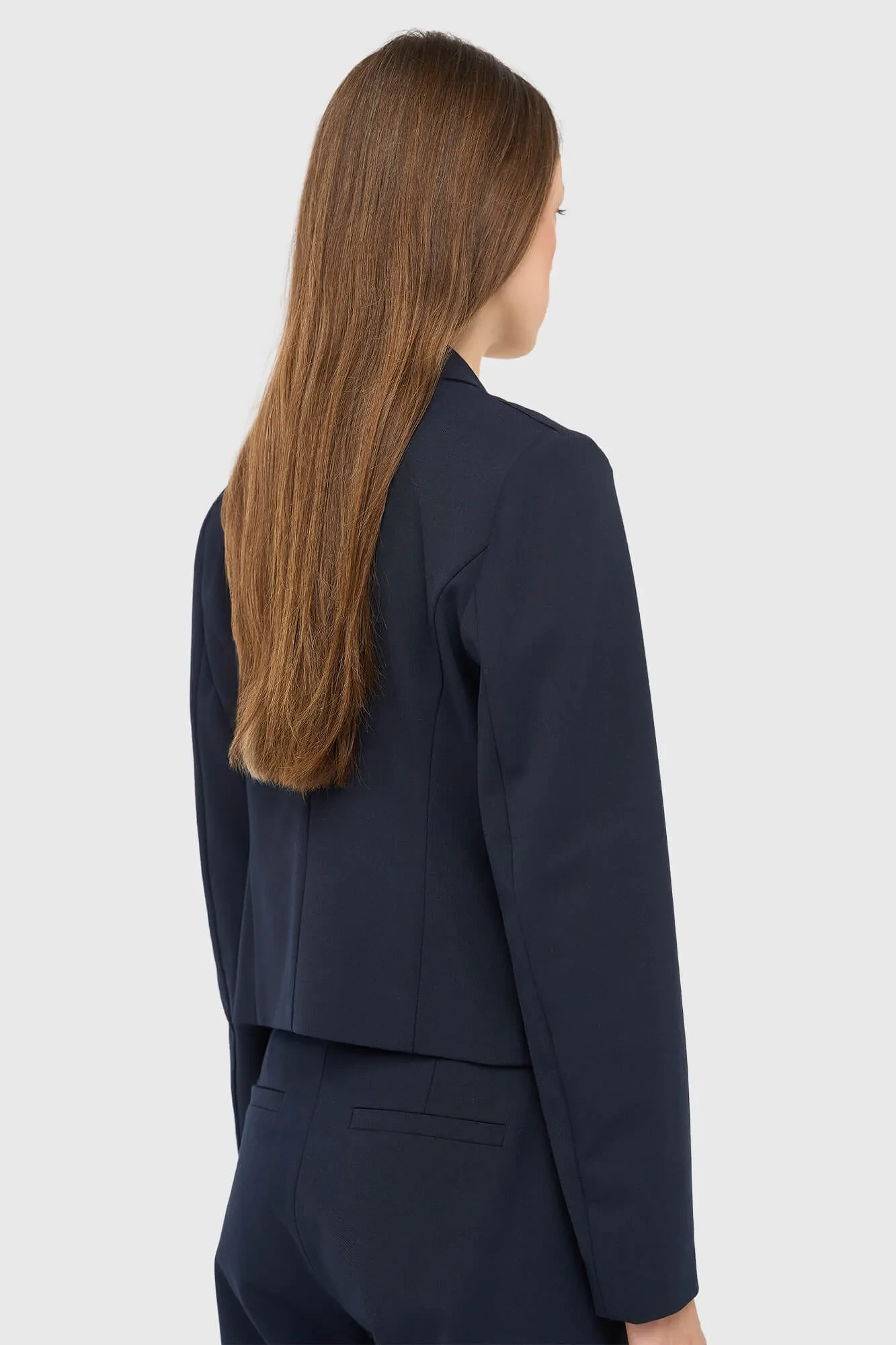Damen-Blazer, kurz, blau, Ace