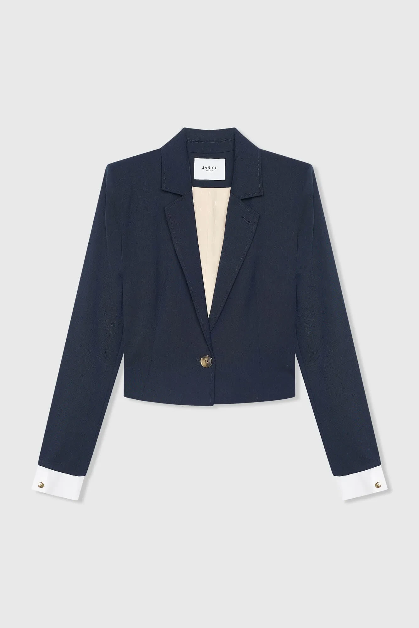 Damen-Blazer, kurz, blau, Stan