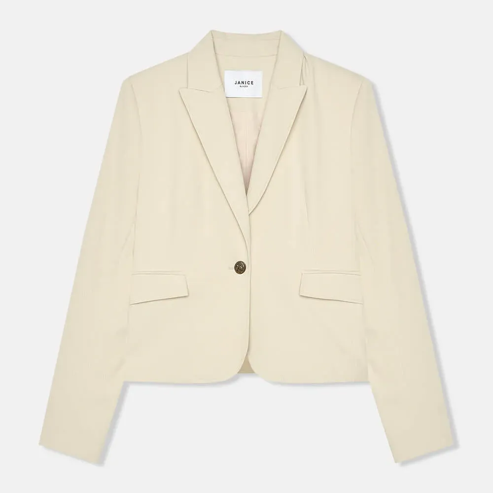 Blazer Dames Kort Getailleerd Lamar Groen