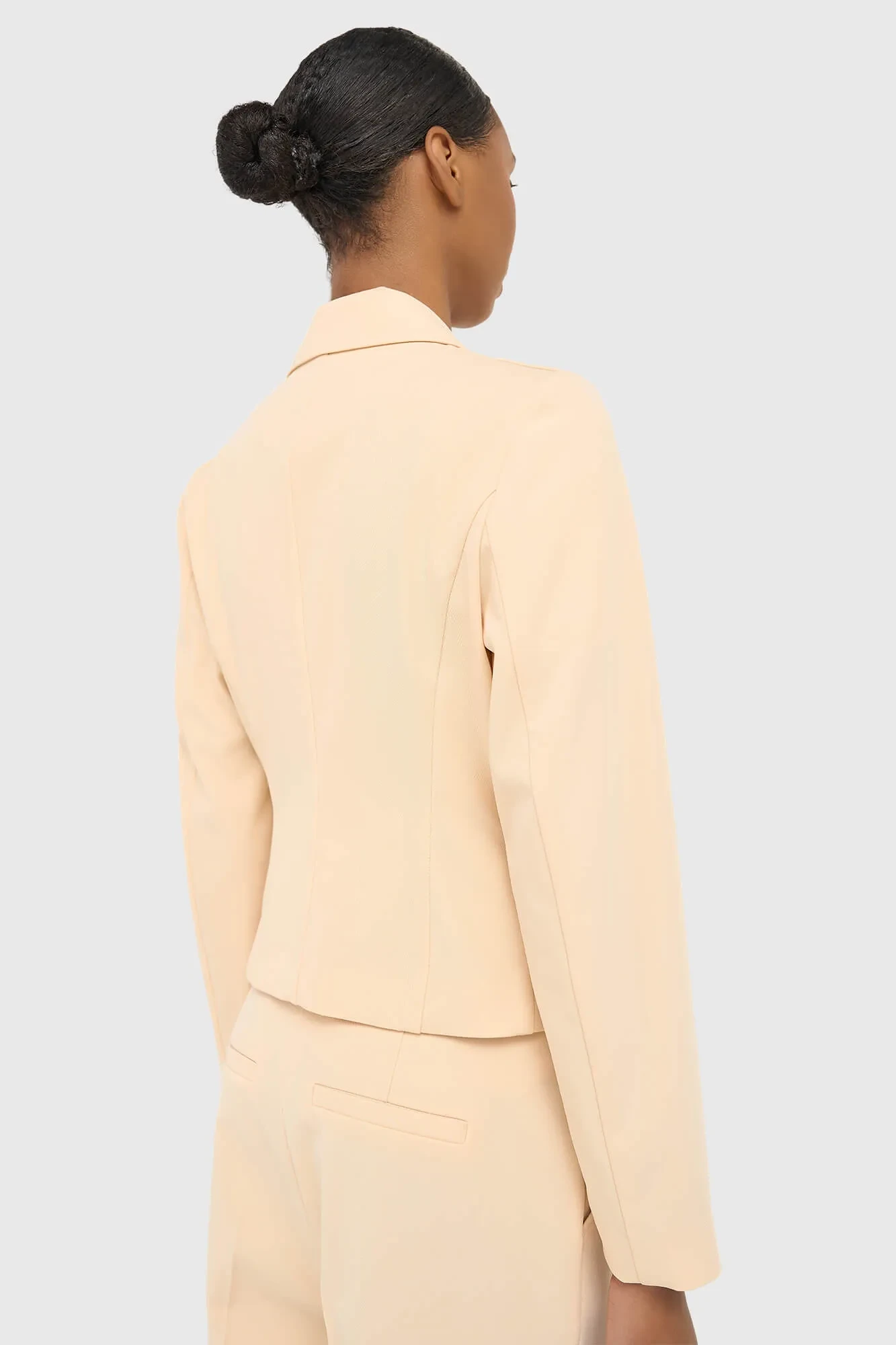 Damen-Blazer, kurz, pfirsichfarben, Ace