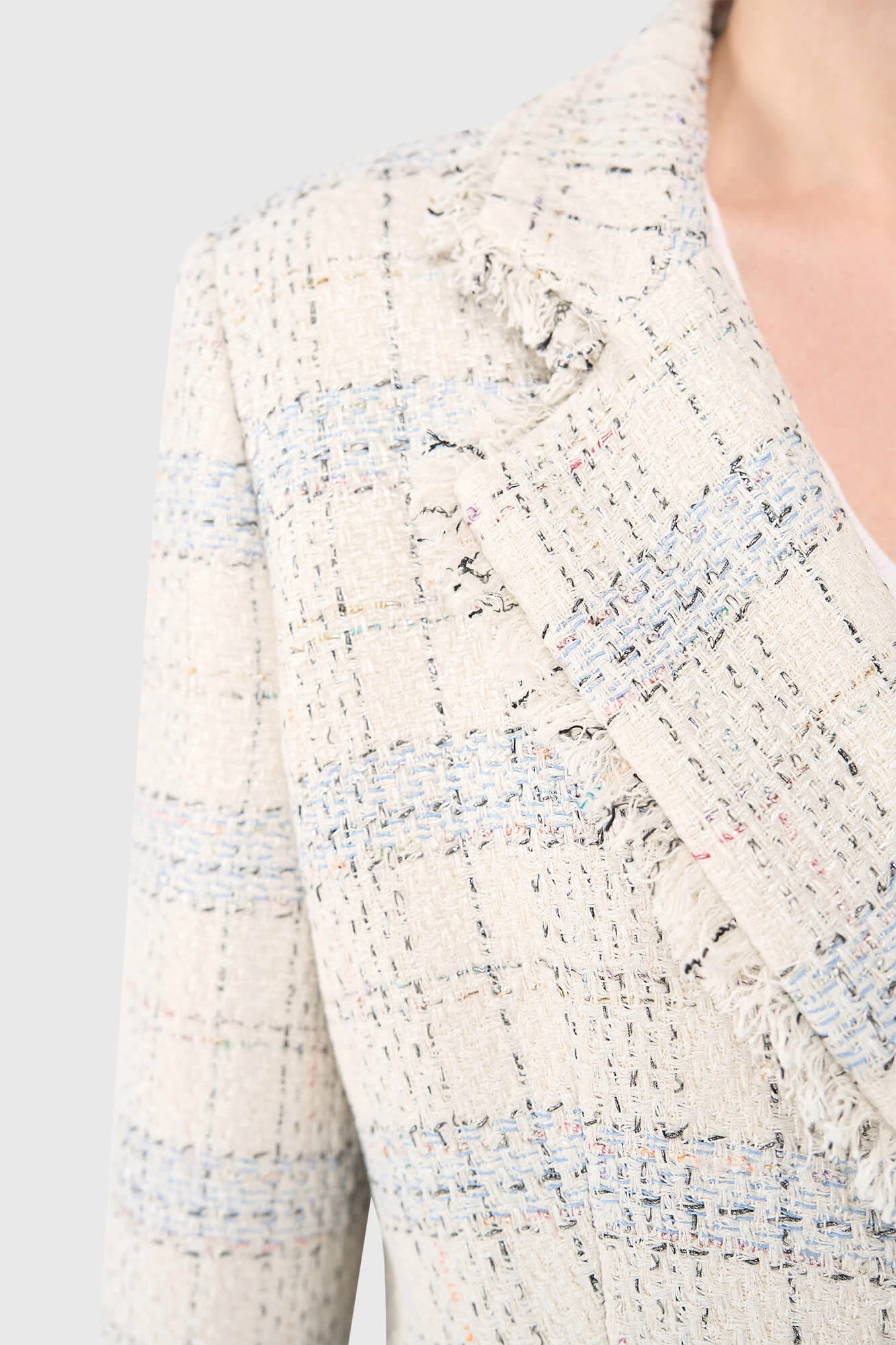 Martin Blazer Off White Metallic
