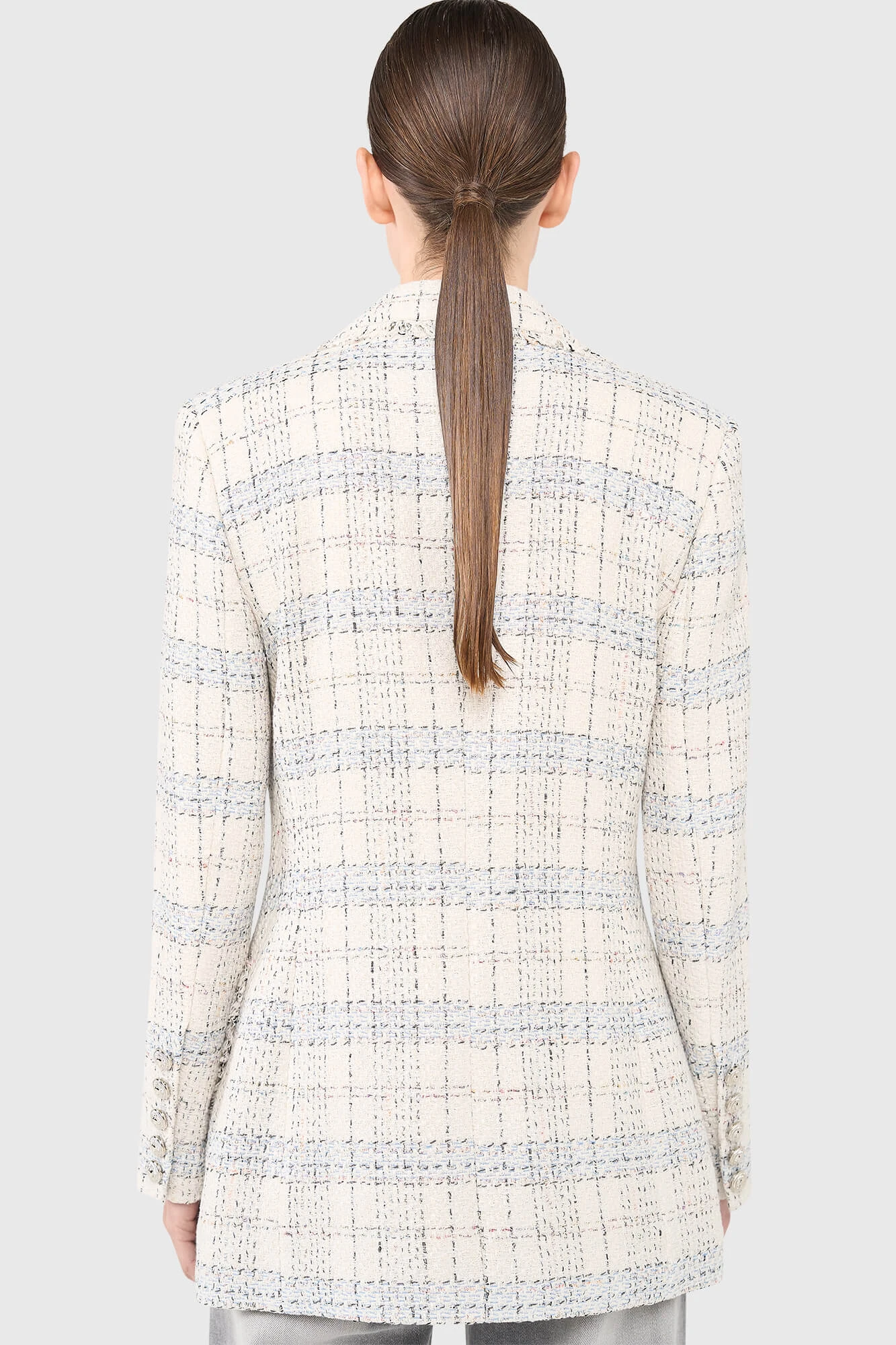 Martin Blazer Off White Metallic