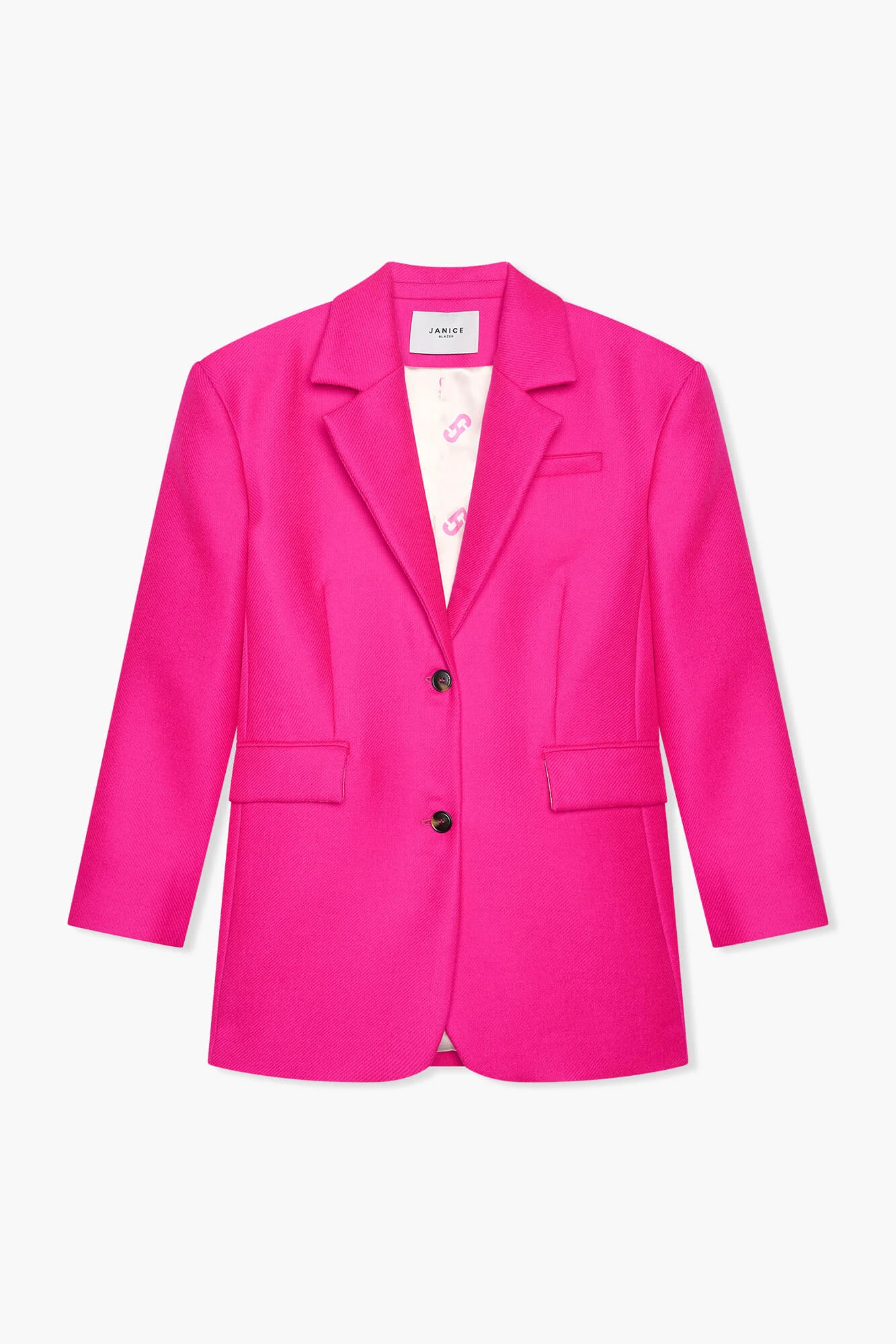 Oversized Blazer Dames Wol Buddy Roze