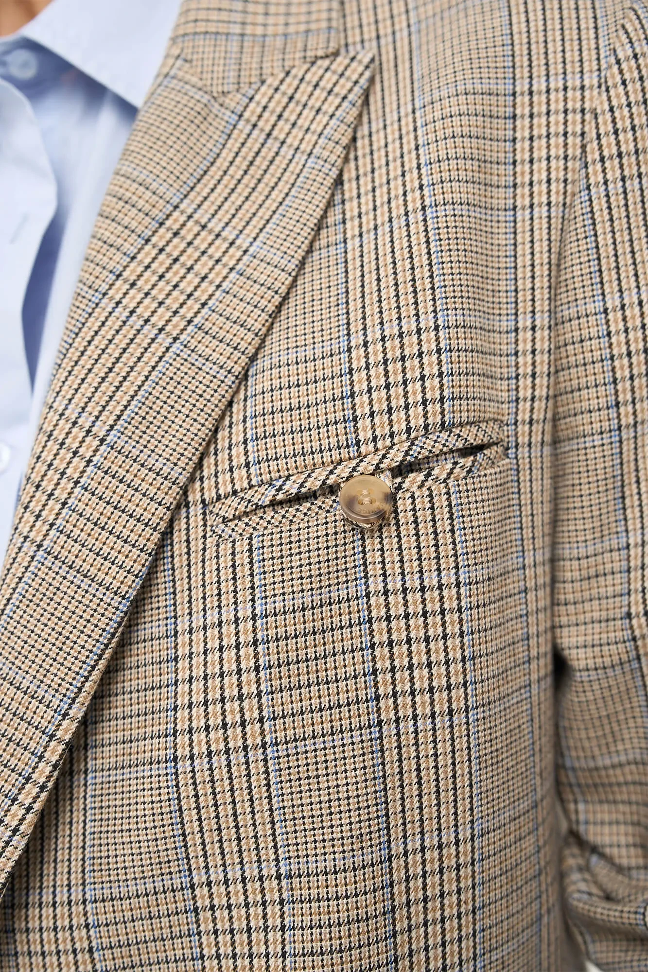 Blazer Dames Ruit Jones Beige