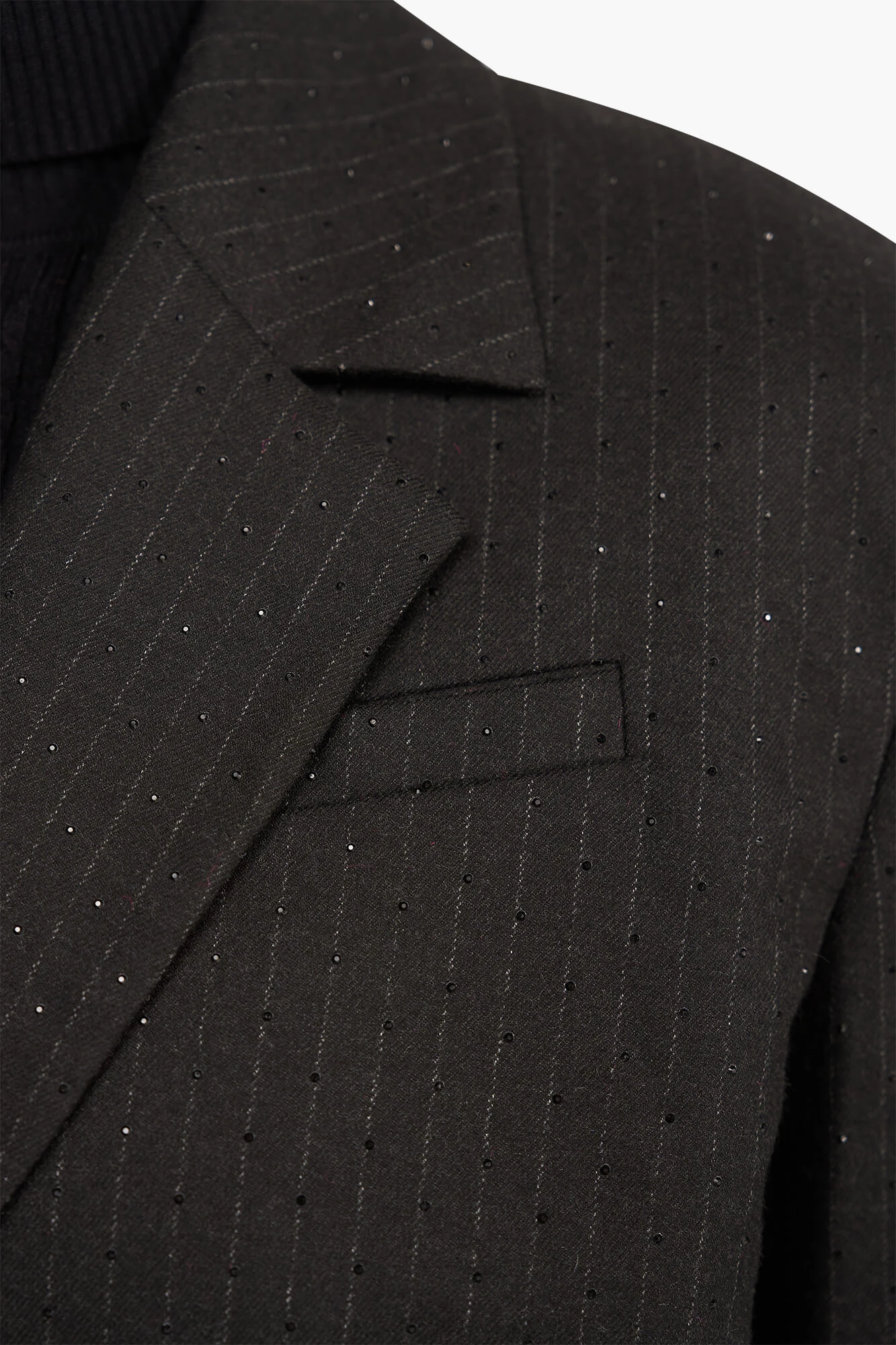 Oversized Blazer Dames Buddy Zwart Steentjes